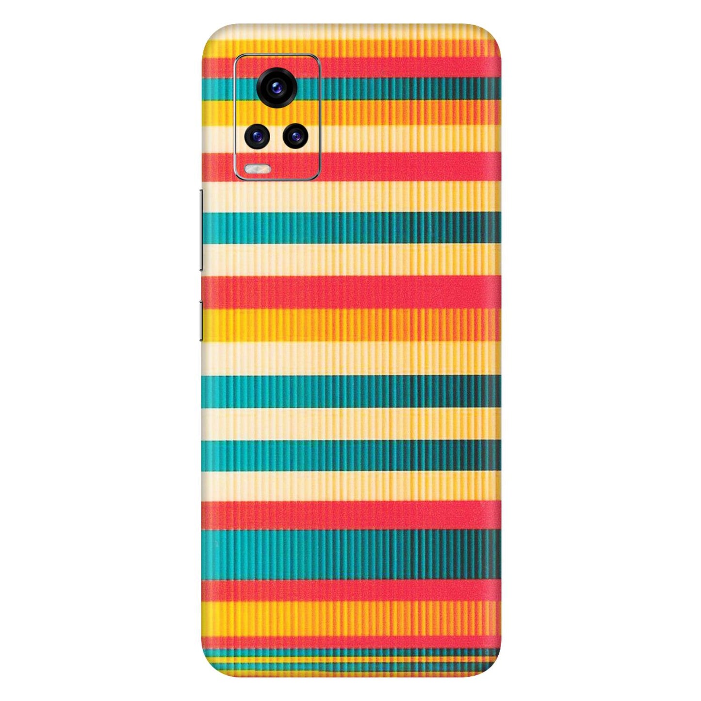 VIVO Z/V/X/T/U/S Series Phone Skins (All Models) - Colourful Stripes Soothing Effect - Matte Finish (M-86) Vivo V20