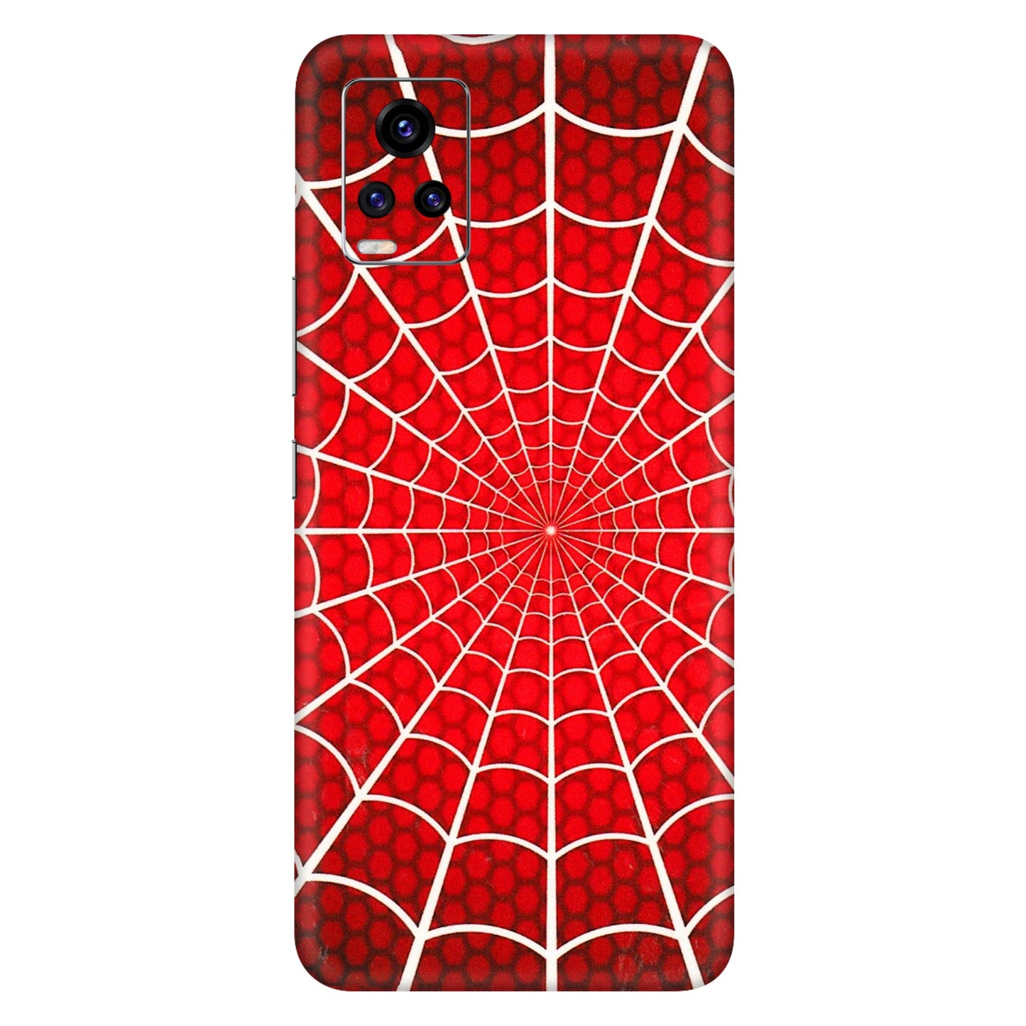 VIVO Z/V/X/T/U/S Series Phone Skins (All Models) - Classic Spidey Web - 3D Embossed Finish (L-115) Vivo V20 Pro