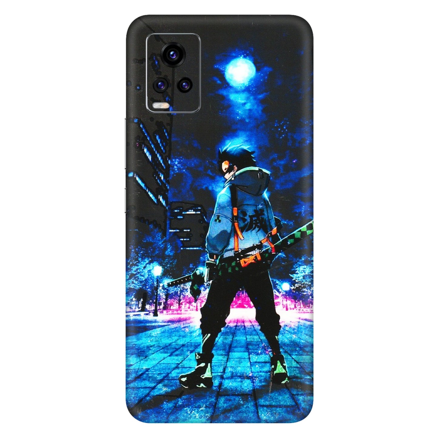 VIVO Z/V/X/T/U/S Series Phone Skins (All Models) - Demon Slayer Sword - 3D Embossed Finish (L-247) Vivo V20 Pro