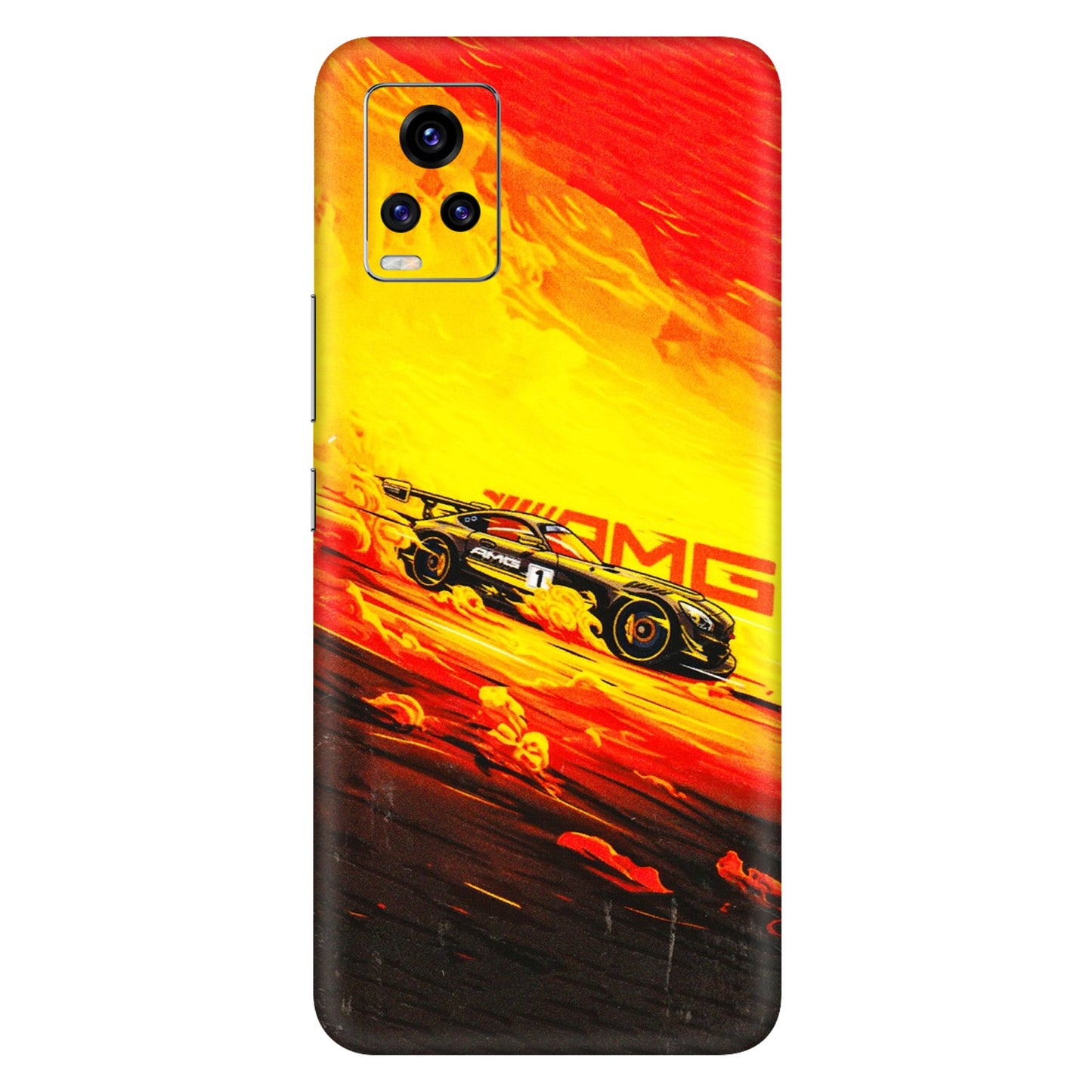 VIVO Z/V/X/T/U/S Series Phone Skins (All Models) - AMG Car Speed Cover - 3D Embossed Finish (L-256) Vivo V20 Pro