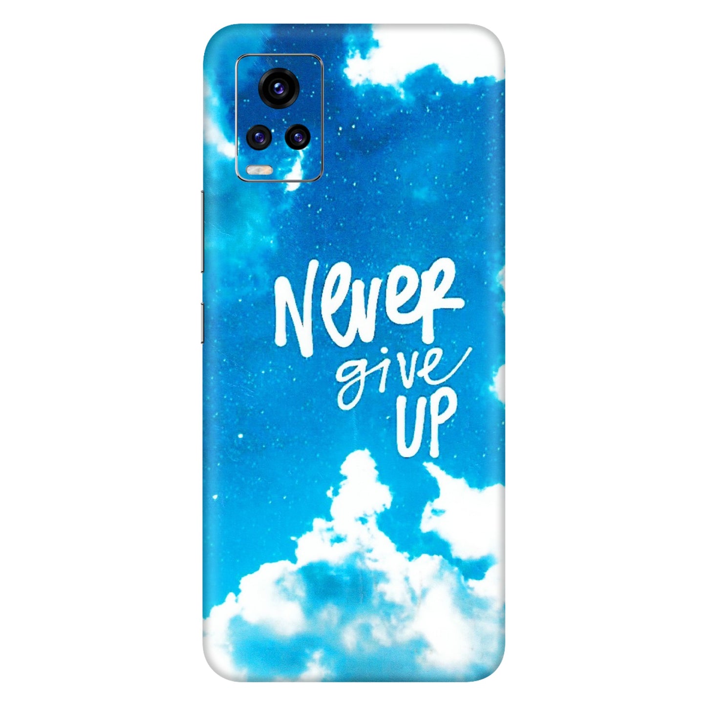 VIVO Z/V/X/T/U/S Series Phone Skins (All Models) - Never Give Up - 3D Embossed Finish (L-279) Vivo V20 Pro