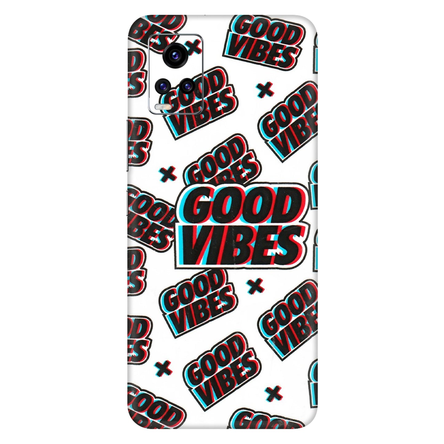VIVO Z/V/X/T/U/S Series Phone Skins (All Models) - Good Vibes - 3D Embossed Finish (L-282) Vivo V20 Pro