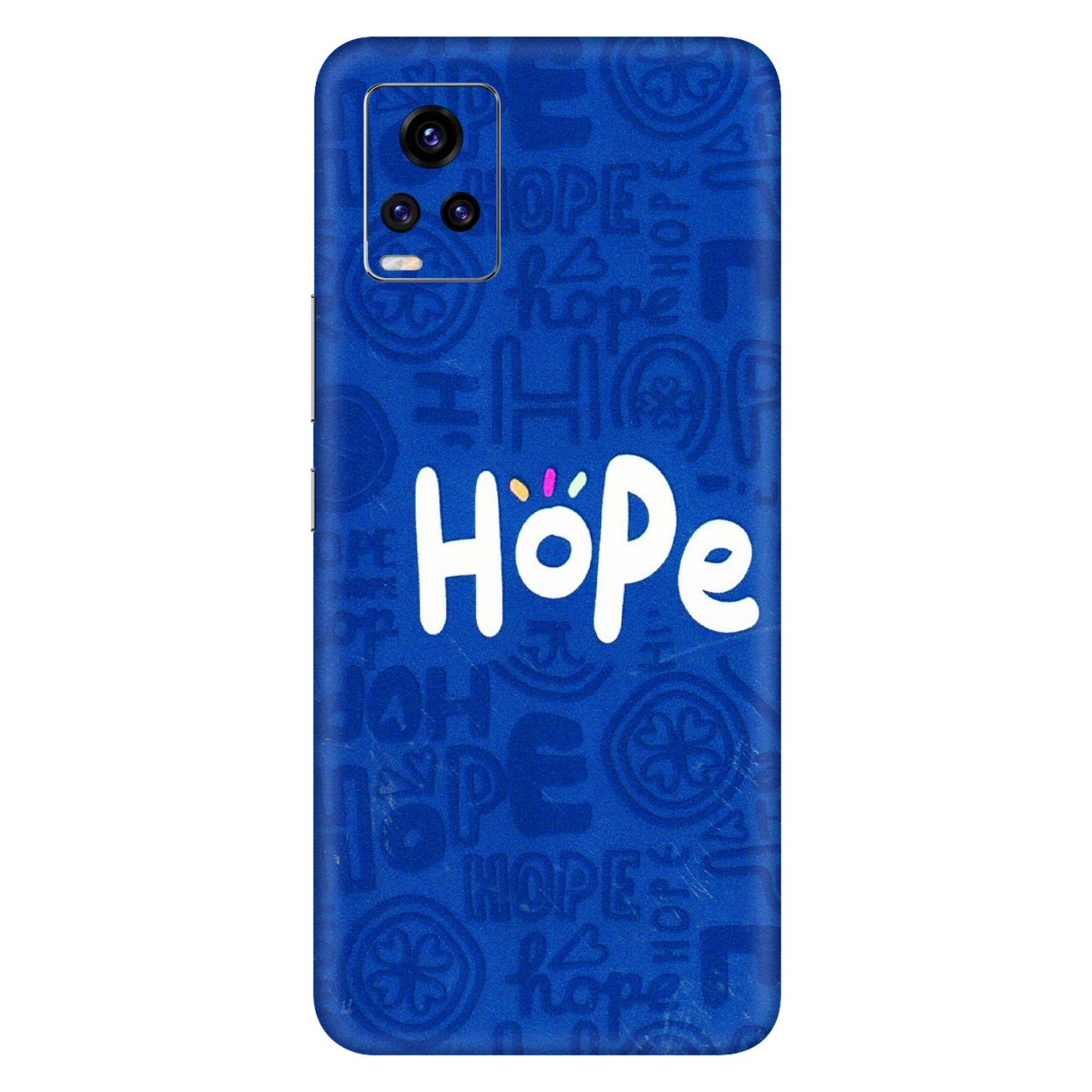 VIVO Z/V/X/T/U/S Series Phone Skins (All Models) - Hope Doodles Blue - 3D Embossed Finish (L-43) Vivo V20 Pro