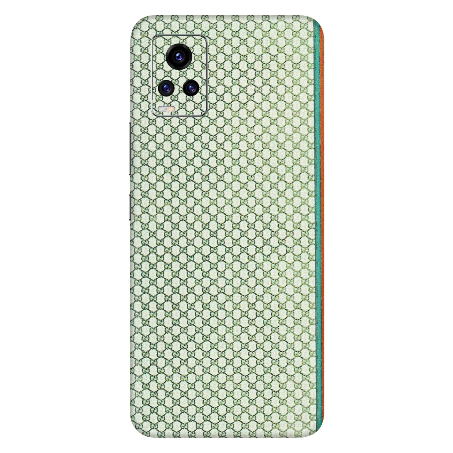 VIVO Z/V/X/T/U/S Series Phone Skins (All Models) - Gucci Fabric Pattern - 3D Embossed Finish (L-73) Vivo V20 Pro