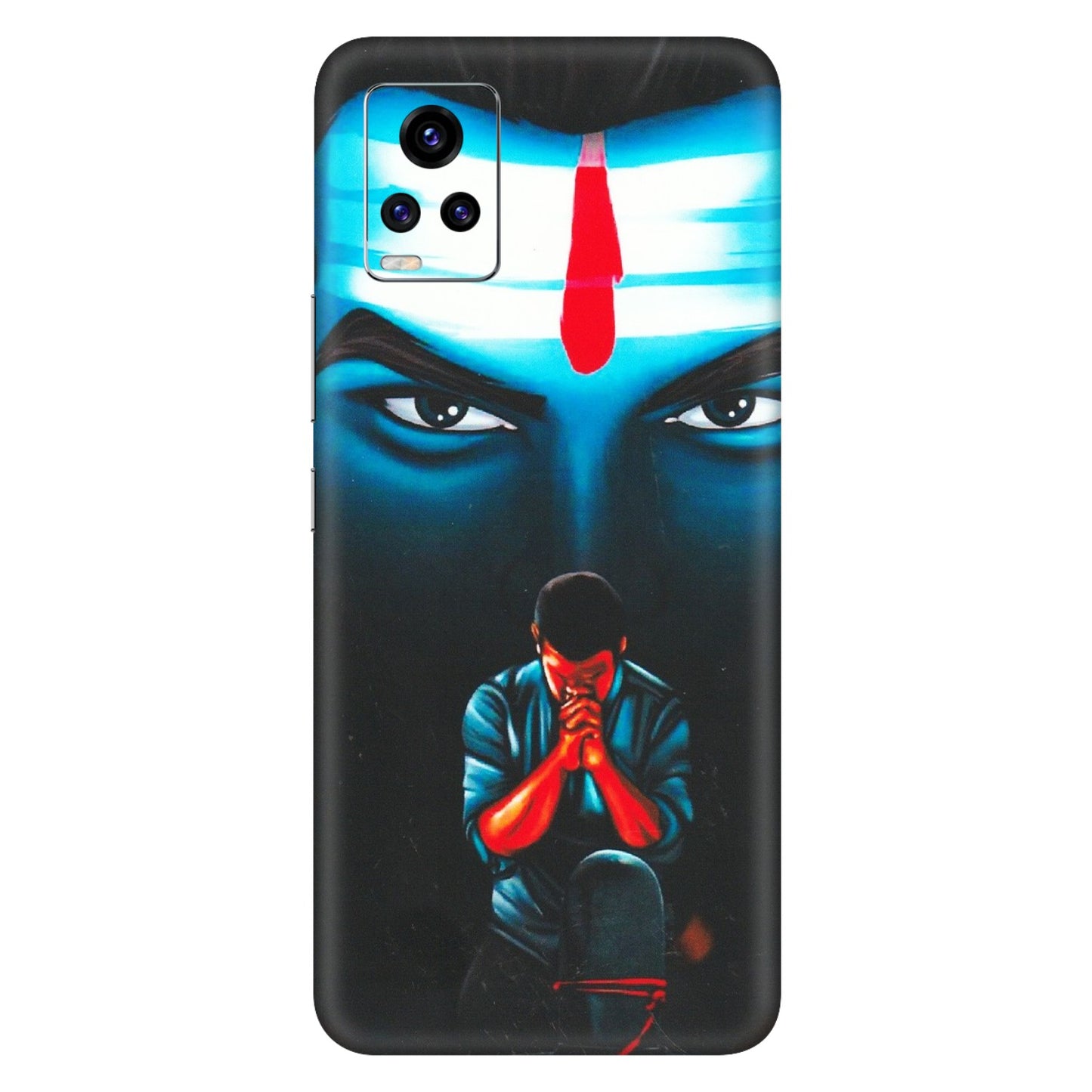 VIVO Z/V/X/T/U/S Series Phone Skins (All Models) - Mahakal Bhakt - Matte Finish (M-112) Vivo V20 Pro