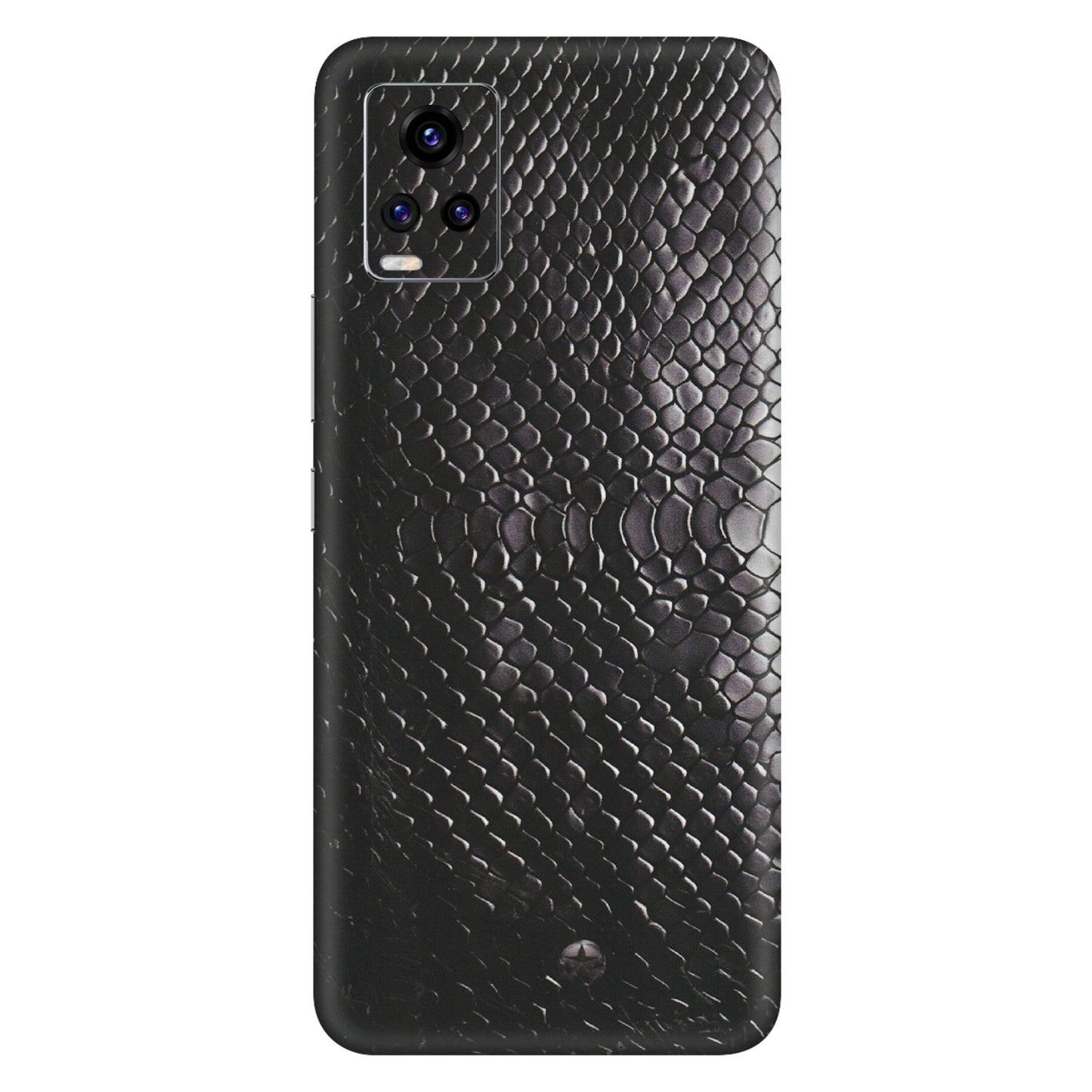 VIVO Z/V/X/T/U/S Series Phone Skins (All Models) - Black Snack Leather - Matte Finish (M-147) Vivo V20 Pro