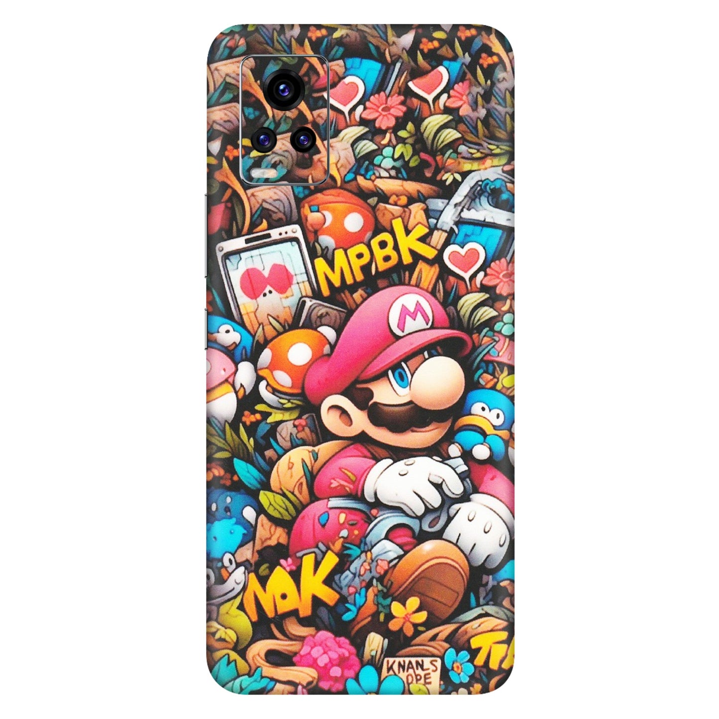 VIVO Z/V/X/T/U/S Series Phone Skins (All Models) - Super Mario Bros Artistic - Matte Finish (M-173) Vivo V20 Pro
