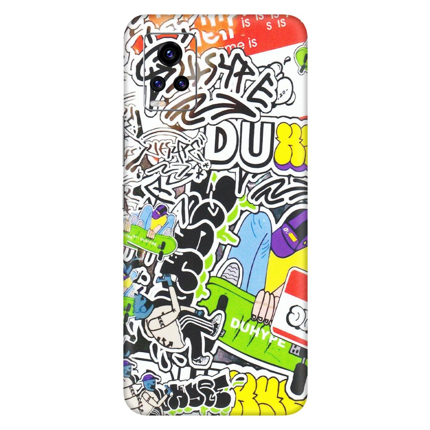 VIVO Z/V/X/T/U/S Series Phone Skins (All Models) - Dope Graffiti - Matte Finish (M-61) Vivo V20 Pro