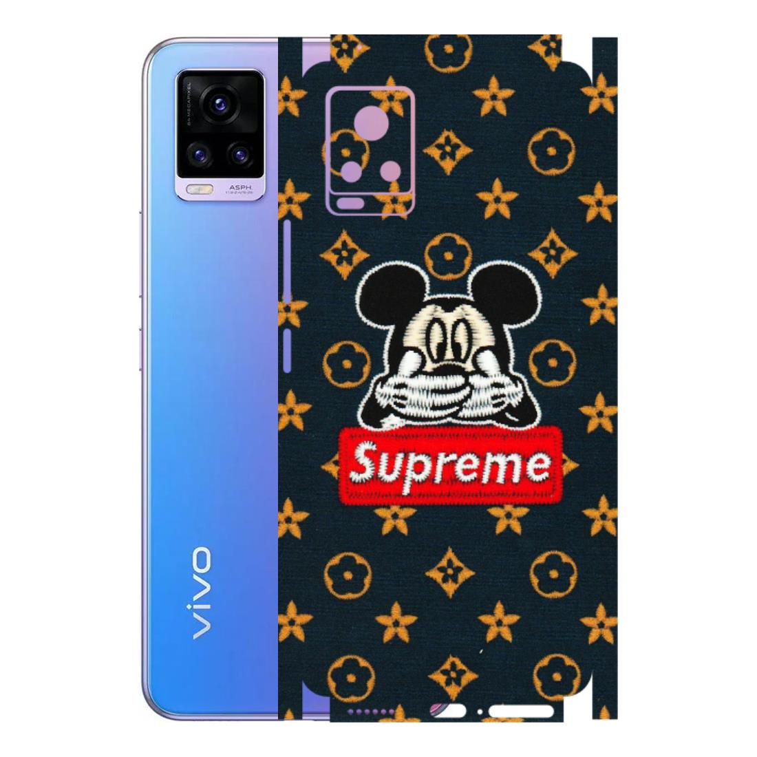 VIVO Z/V/X/T/U/S Series Phone Skins (All Models) - Mickey Supreme - Matte Finish (M-83) Vivo V20 Pro