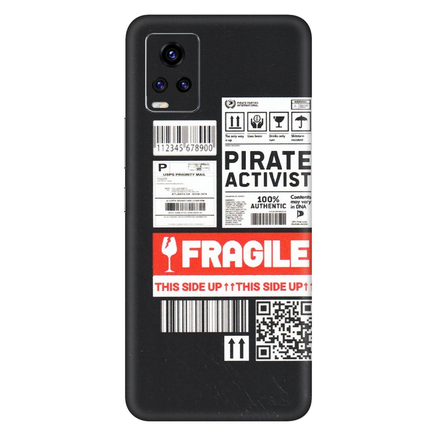 VIVO Z/V/X/T/U/S Series Phone Skins (All Models) - Handle With Care - Matte Finish (M-99) Vivo V20 Pro