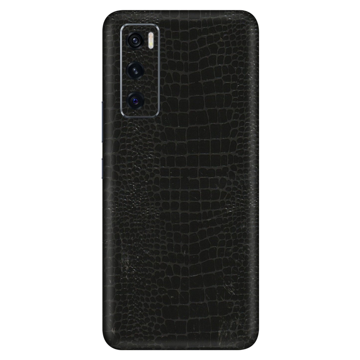 VIVO Z/V/X/T/U/S Series Phone Skins (All Models) - Snake Leather Black - 3D Embossed Finish (L-107) Vivo V20 SE