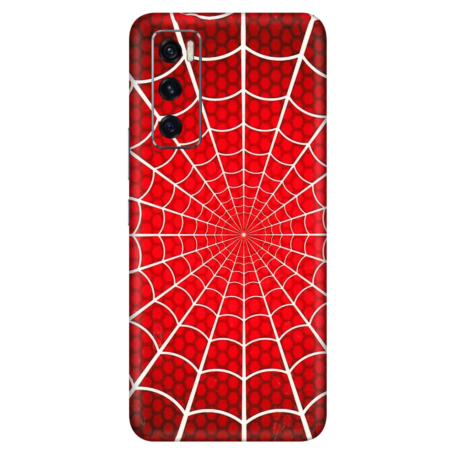 VIVO Z/V/X/T/U/S Series Phone Skins (All Models) - Classic Spidey Web - 3D Embossed Finish (L-115) Vivo V20 SE