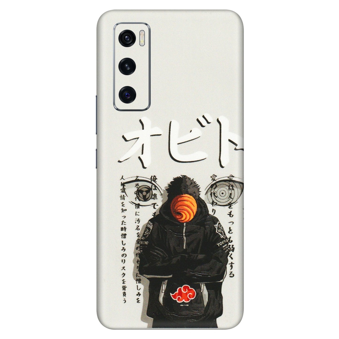 VIVO Z/V/X/T/U/S Series Phone Skins (All Models) - Obito Anime Eye - 3D Embossed Finish (L-19) Vivo V20 SE