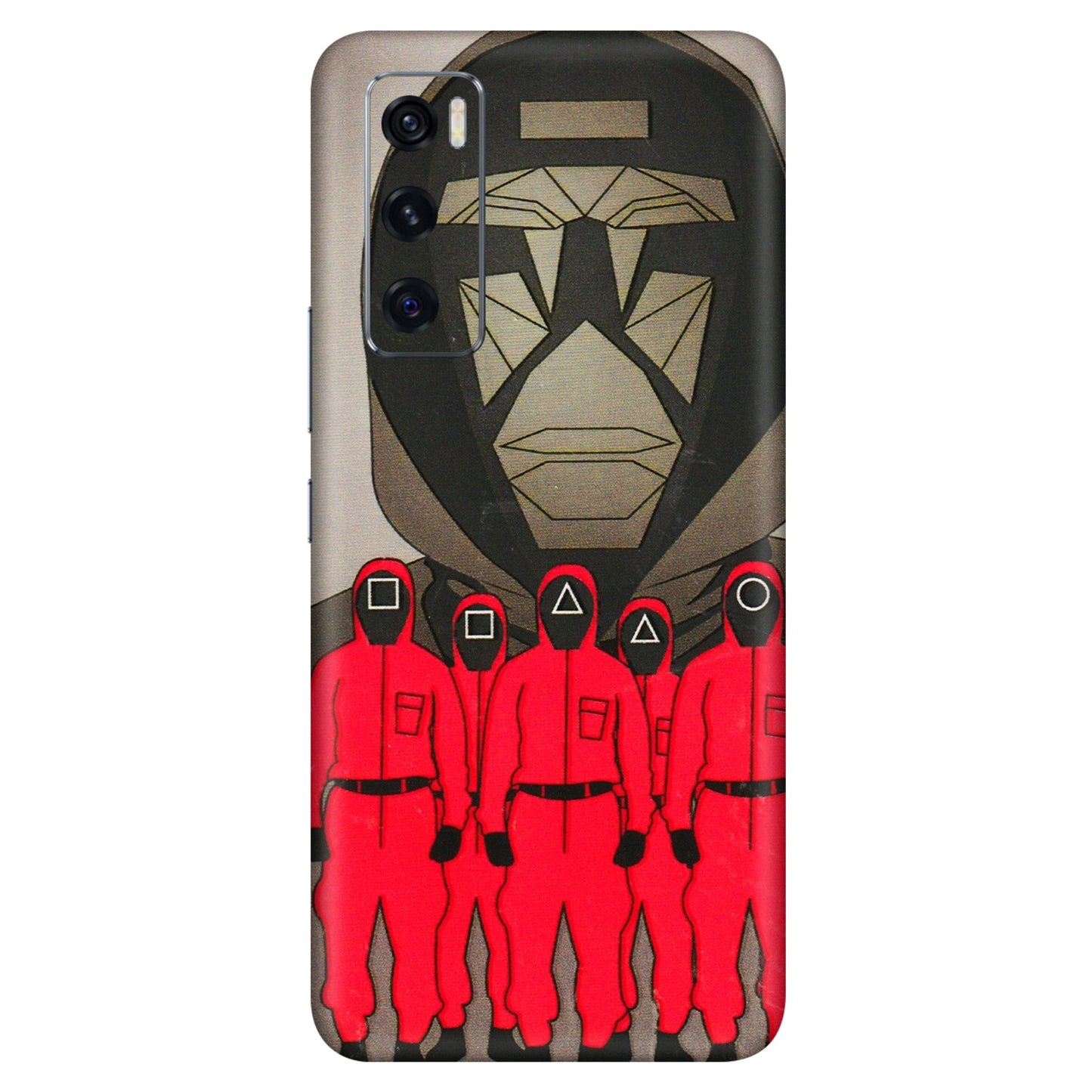 VIVO Z/V/X/T/U/S Series Phone Skins (All Models) - Squid Game Hero - 3D Embossed Finish (L-245) Vivo V20 SE