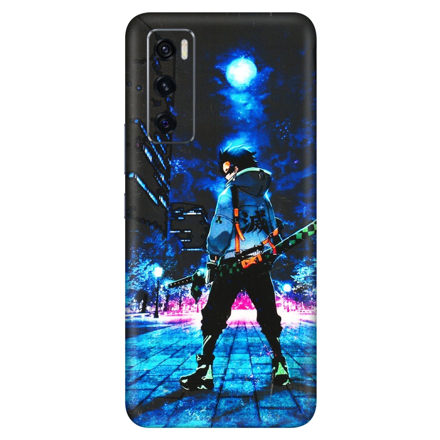 VIVO Z/V/X/T/U/S Series Phone Skins (All Models) - Demon Slayer Sword - 3D Embossed Finish (L-247) Vivo V20 SE