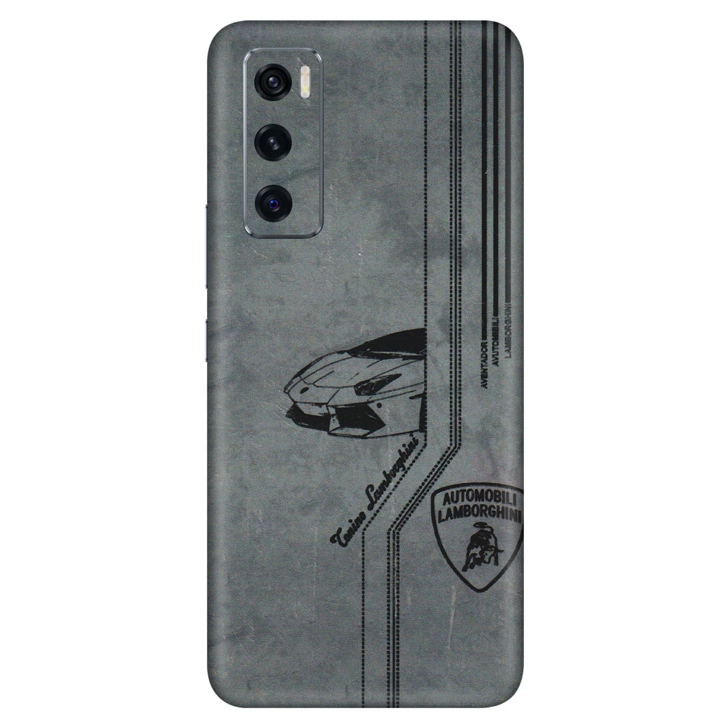 VIVO Z/V/X/T/U/S Series Phone Skins (All Models) - New Lamborgini Aventador - 3D Embossed Finish (L-321) Vivo V20 SE