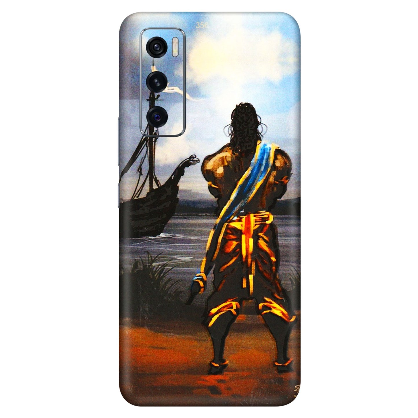 VIVO Z/V/X/T/U/S Series Phone Skins (All Models) - Heavenly God Figure - 3D Embossed Finish (L-34) Vivo V20 SE