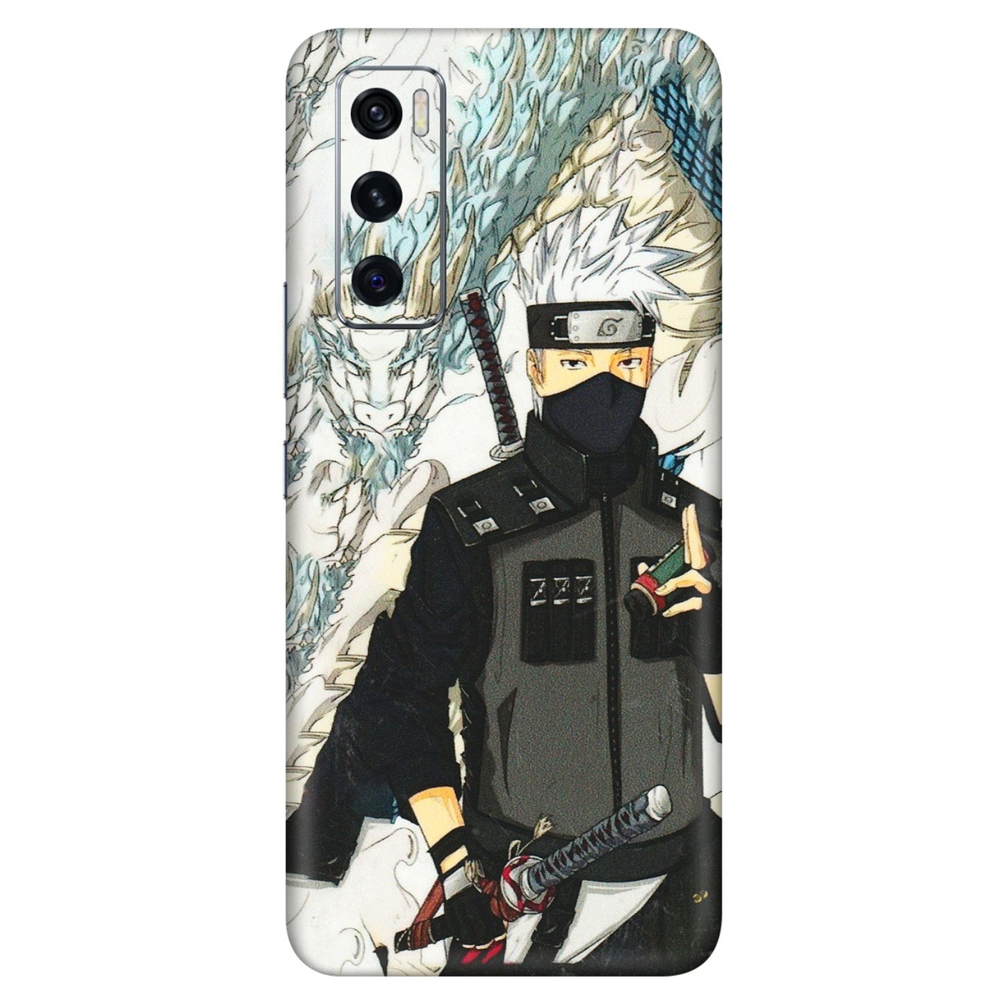 VIVO Z/V/X/T/U/S Series Phone Skins (All Models) - Kakashi Hatake Naruto Anime - 3D Embossed Finish (L-46) Vivo V20 SE