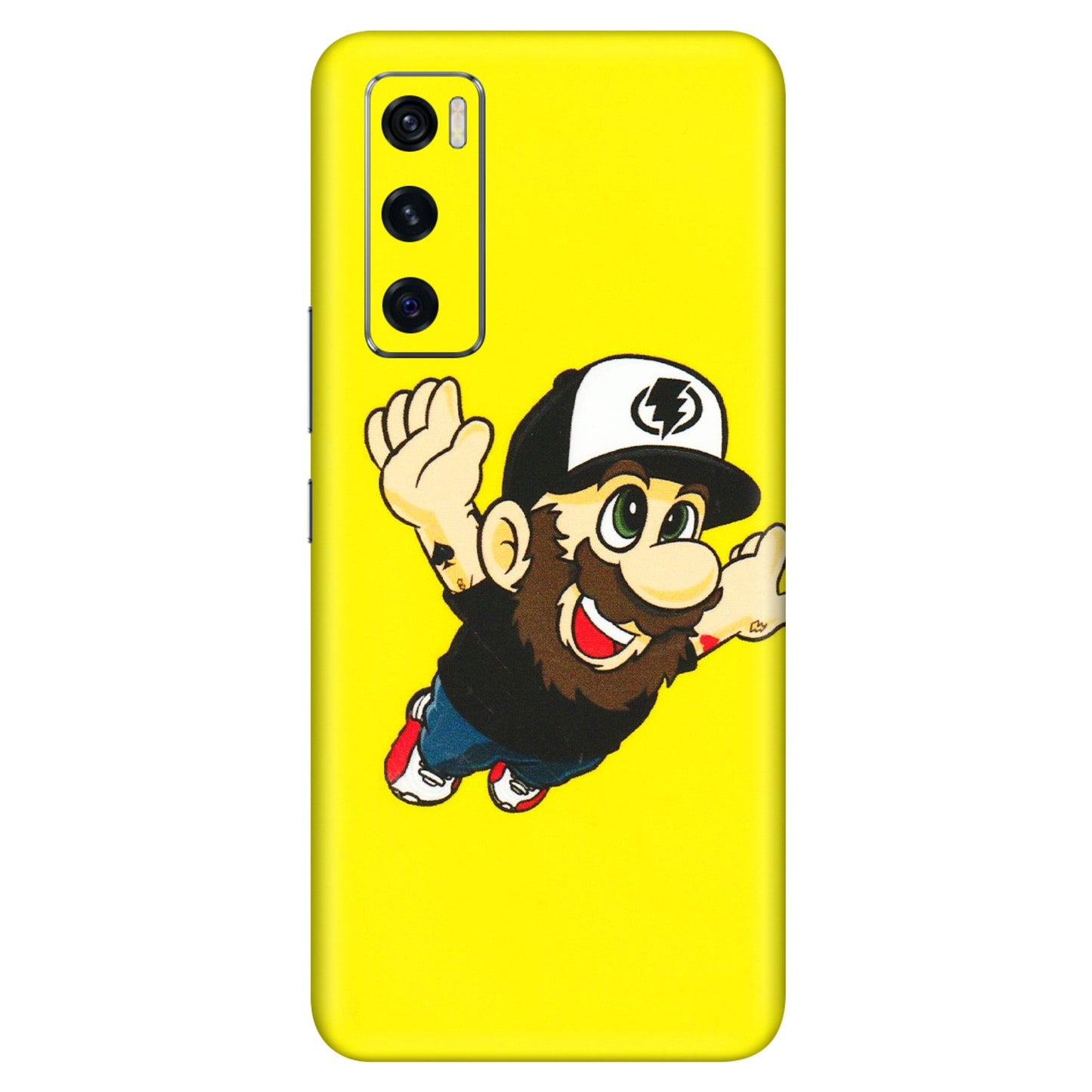 VIVO Z/V/X/T/U/S Series Phone Skins (All Models) - Flying Beardo - 3D Embossed Finish (L-60) Vivo V20 SE