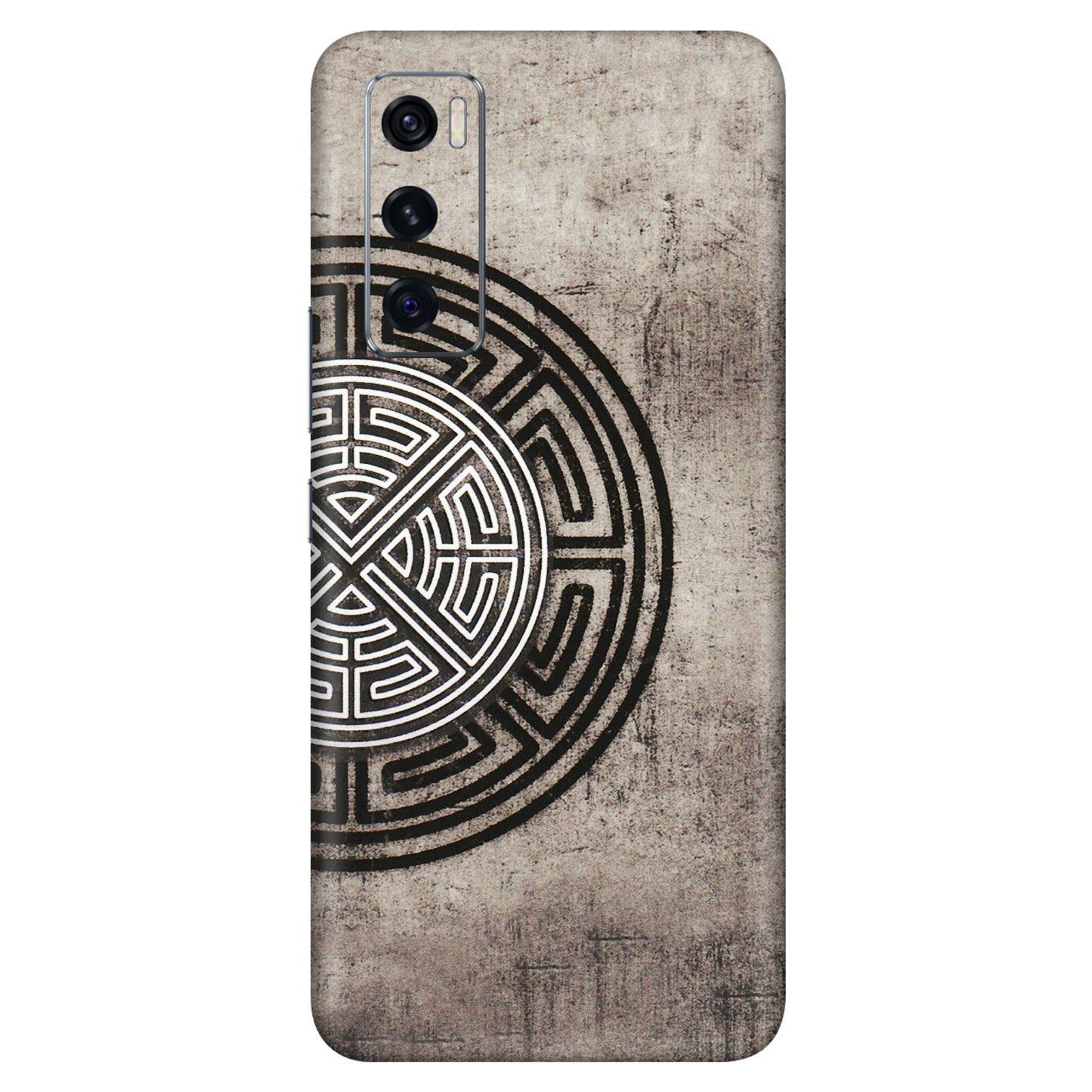 VIVO Z/V/X/T/U/S Series Phone Skins (All Models) - Mysterious Circular Design - 3D Embossed Finish (L-63) Vivo V20 SE