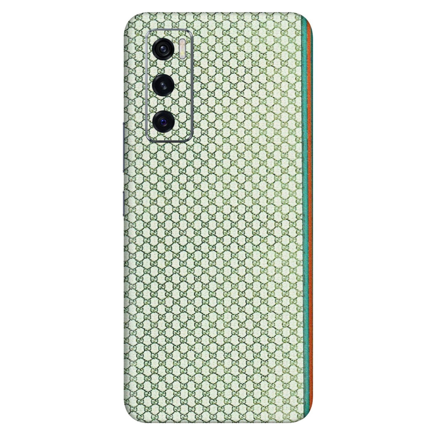 VIVO Z/V/X/T/U/S Series Phone Skins (All Models) - Gucci Fabric Pattern - 3D Embossed Finish (L-73) Vivo V20 SE