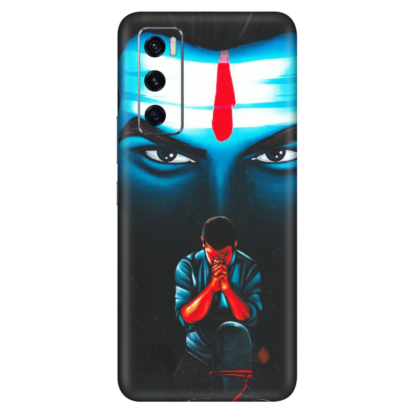 VIVO Z/V/X/T/U/S Series Phone Skins (All Models) - Mahakal Bhakt - Matte Finish (M-112) Vivo V20 SE
