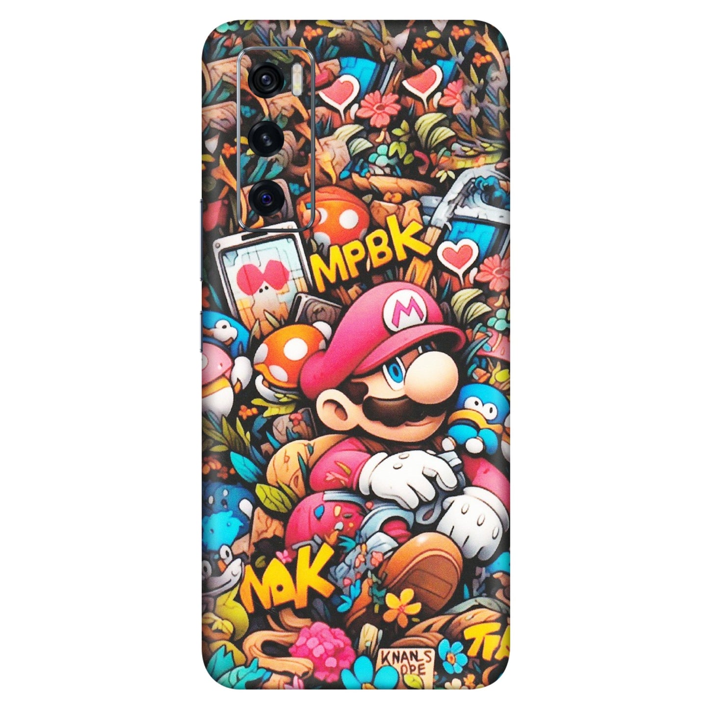VIVO Z/V/X/T/U/S Series Phone Skins (All Models) - Super Mario Bros Artistic - Matte Finish (M-173) Vivo V20 SE