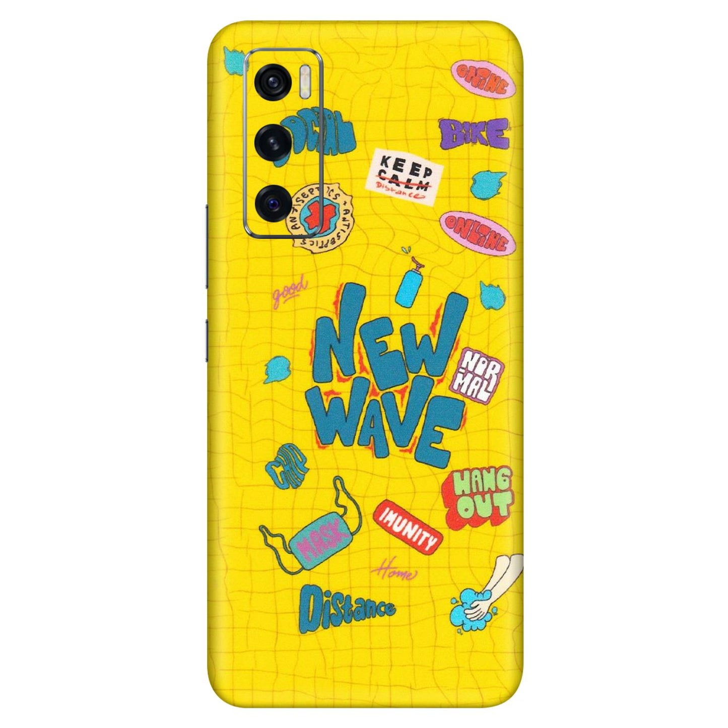 VIVO Z/V/X/T/U/S Series Phone Skins (All Models) - New Wave Life - Matte Finish (M-17) Vivo V20 SE