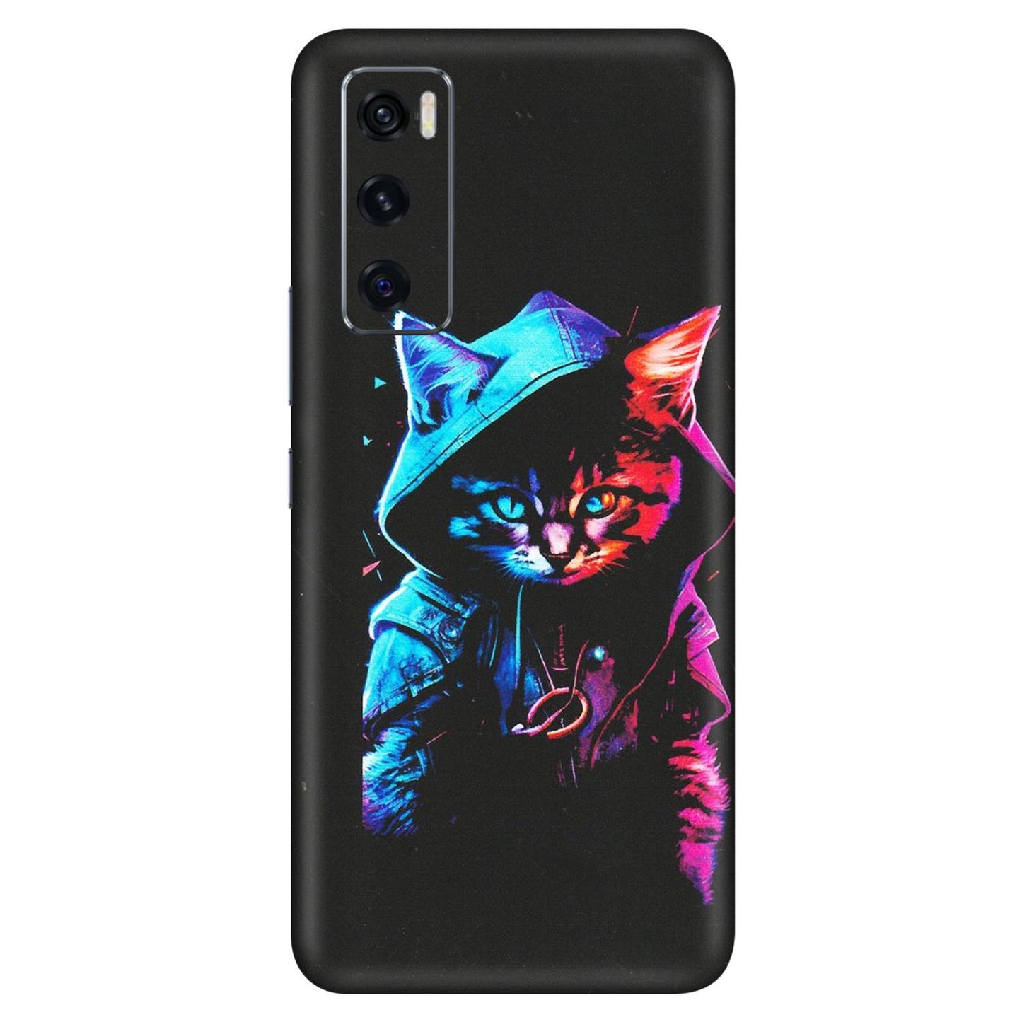VIVO Z/V/X/T/U/S Series Phone Skins (All Models) - Cyberpunk Cat - Matte Finish (M-45) Vivo V20 SE