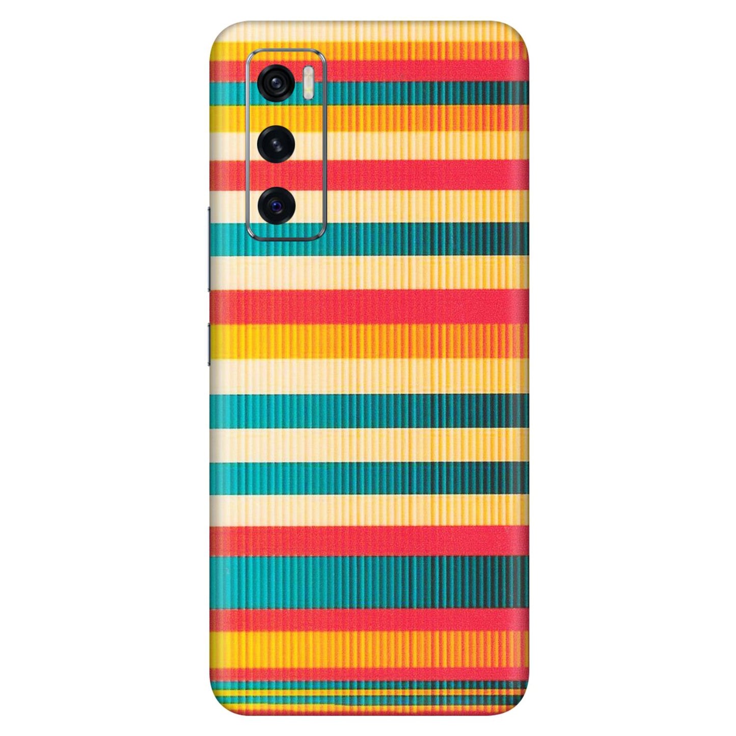 VIVO Z/V/X/T/U/S Series Phone Skins (All Models) - Colourful Stripes Soothing Effect - Matte Finish (M-86) Vivo V20 SE