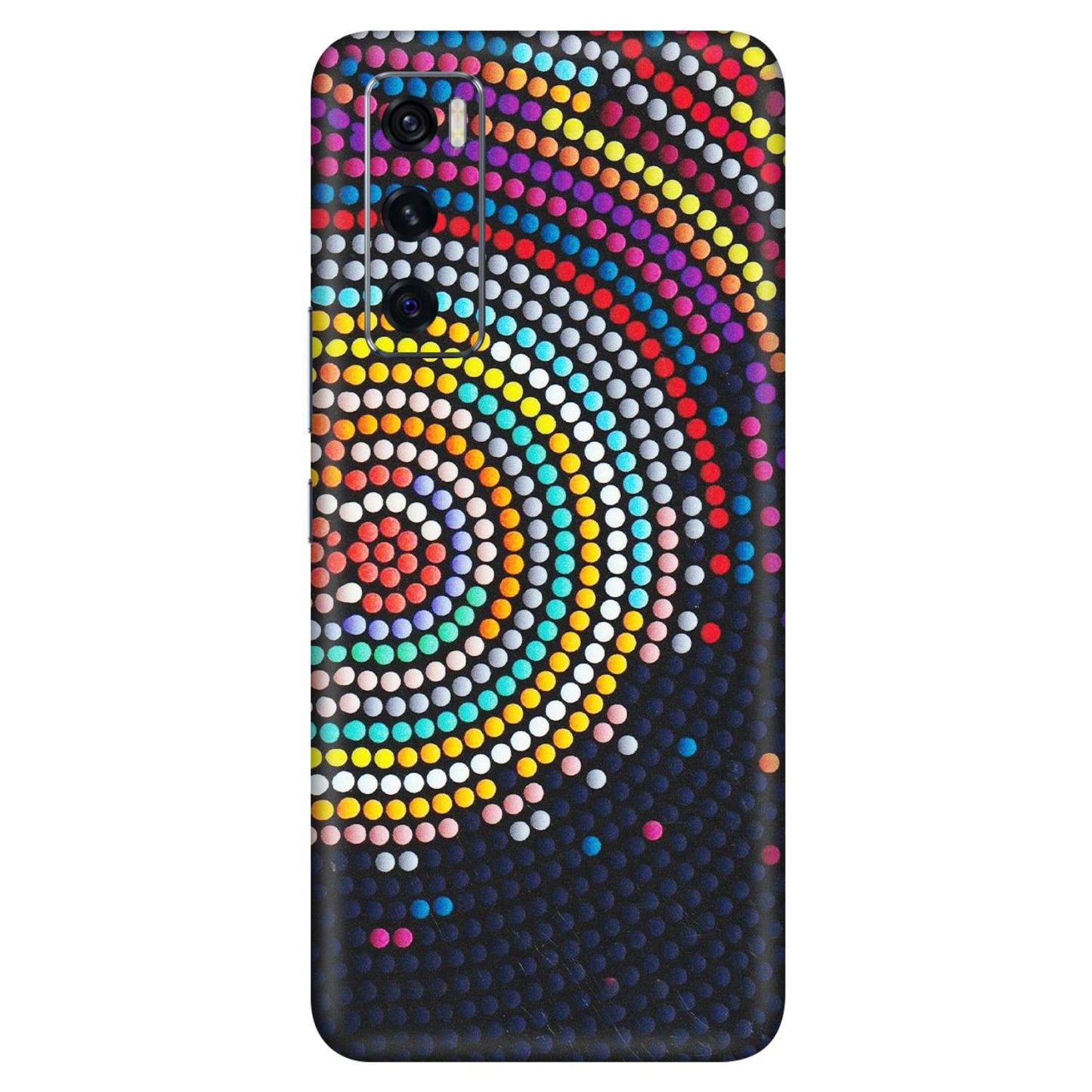 VIVO Z/V/X/T/U/S Series Phone Skins (All Models) - Rainbow Dot Mandala - Matte Finish (M-97) Vivo V20 SE