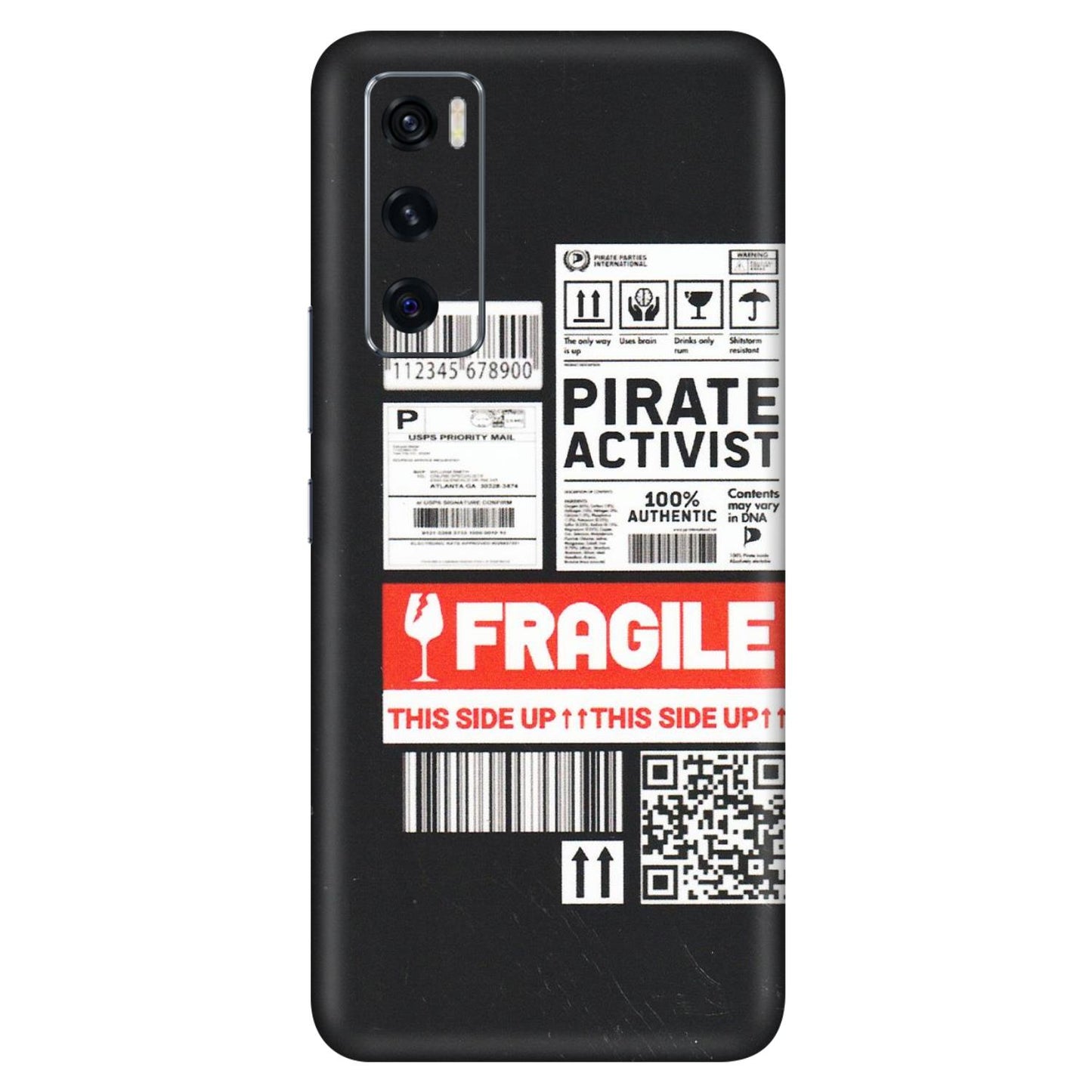 VIVO Z/V/X/T/U/S Series Phone Skins (All Models) - Handle With Care - Matte Finish (M-99) Vivo V20 SE
