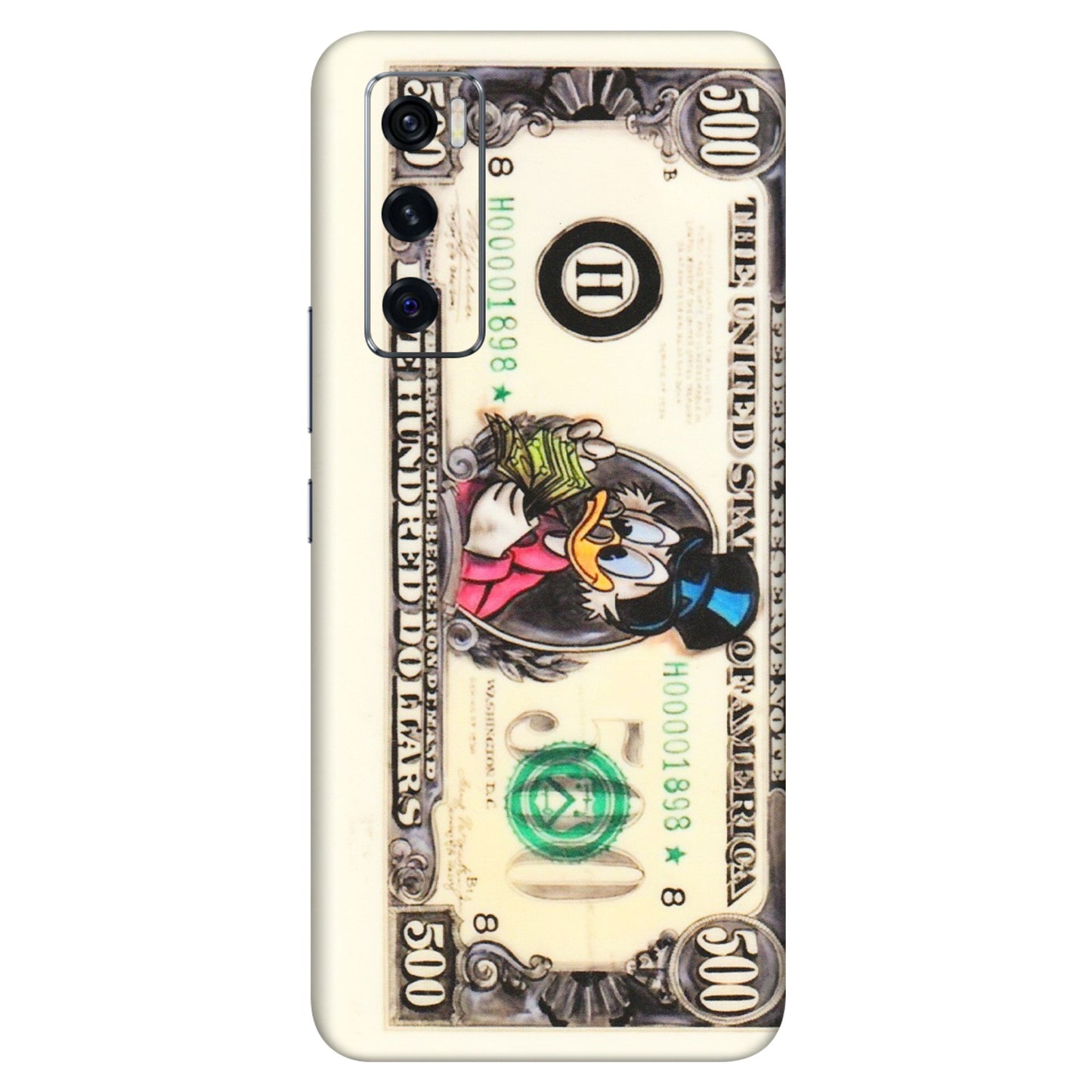 VIVO Z/V/X/T/U/S Series Phone Skins (All Models) - Five Hundred Dollar Duck - Transparent Finish (T-15) Vivo V20 SE