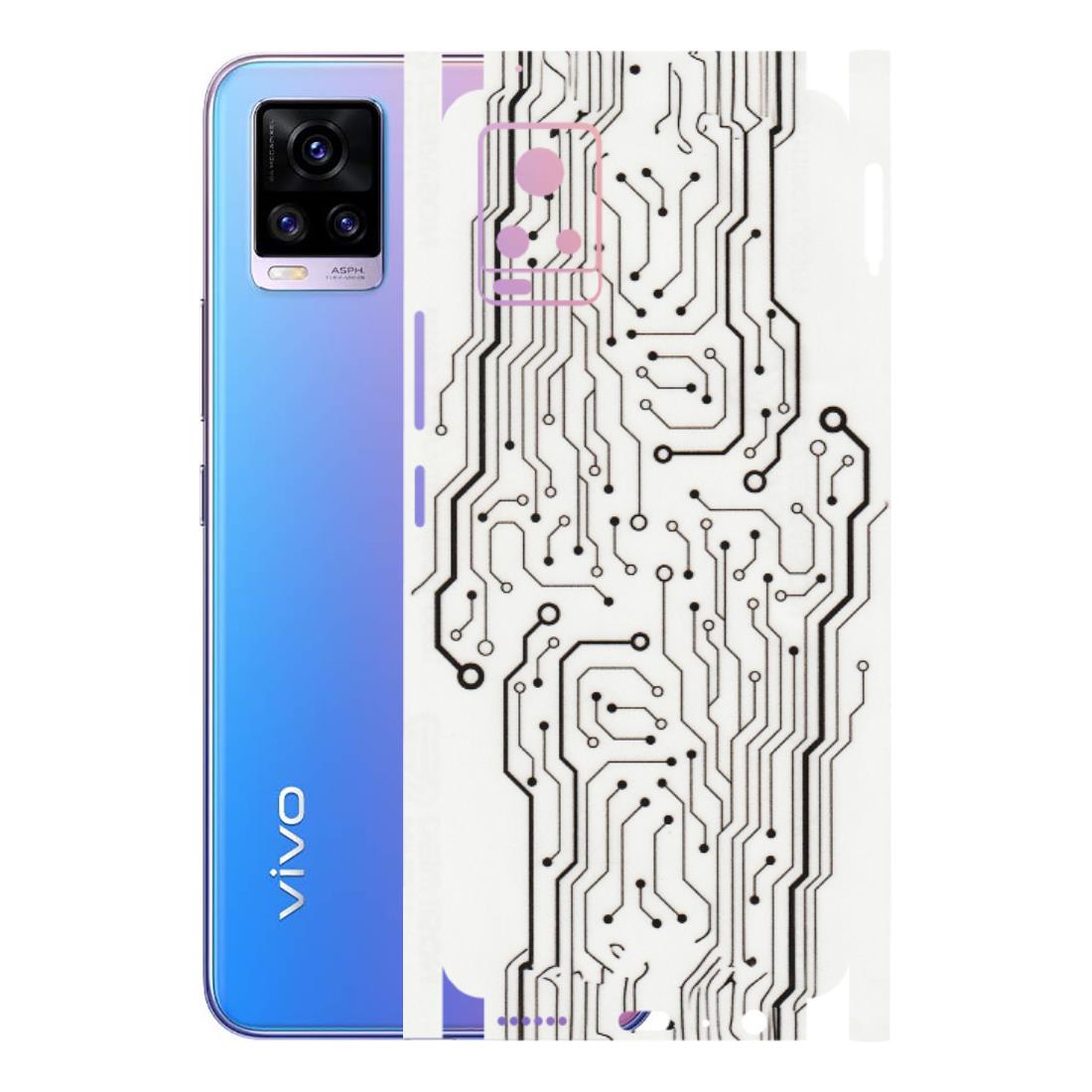 VIVO Z/V/X/T/U/S Series Phone Skins (All Models) - Tech Circuits - Transparent Finish (T-03) Vivo V20
