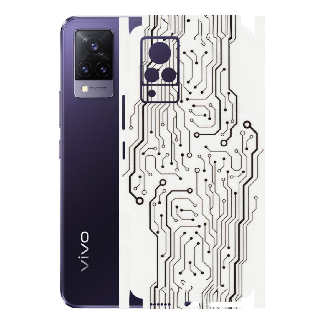 VIVO Z/V/X/T/U/S Series Phone Skins (All Models) - Tech Circuits - Transparent Finish (T-03) Vivo V21 5G