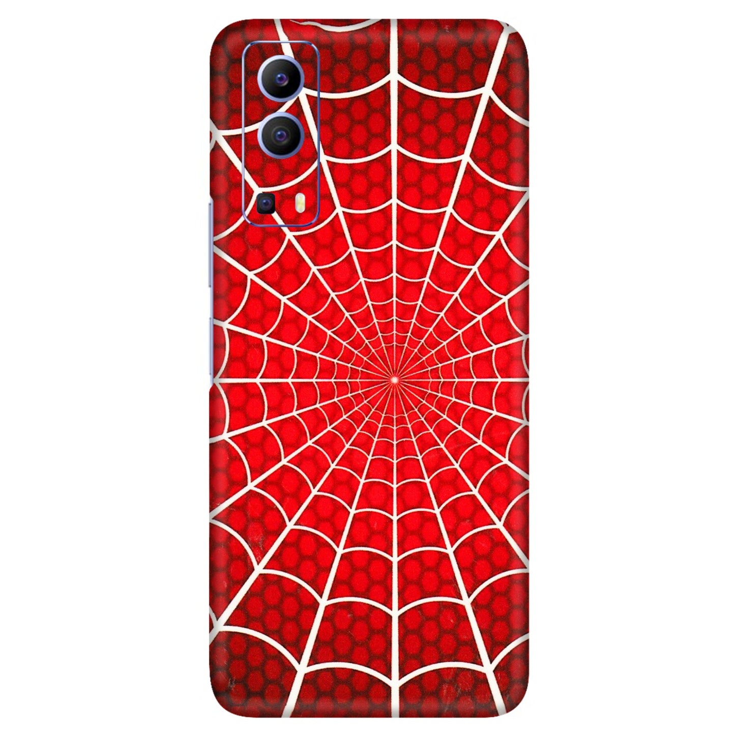 VIVO Z/V/X/T/U/S Series Phone Skins (All Models) - Classic Spidey Web - 3D Embossed Finish (L-115) Vivo V21e (5G)