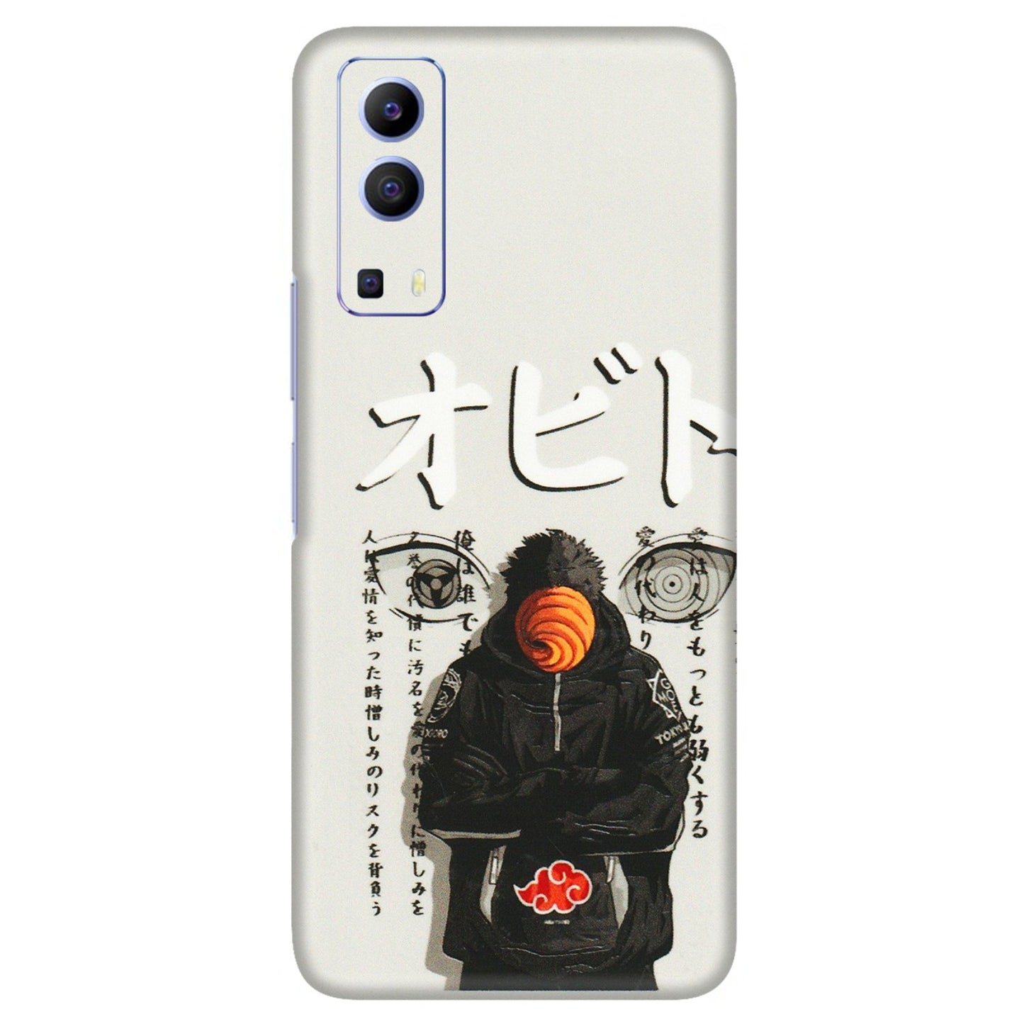 VIVO Z/V/X/T/U/S Series Phone Skins (All Models) - Obito Anime Eye - 3D Embossed Finish (L-19) Vivo V21e (5G)