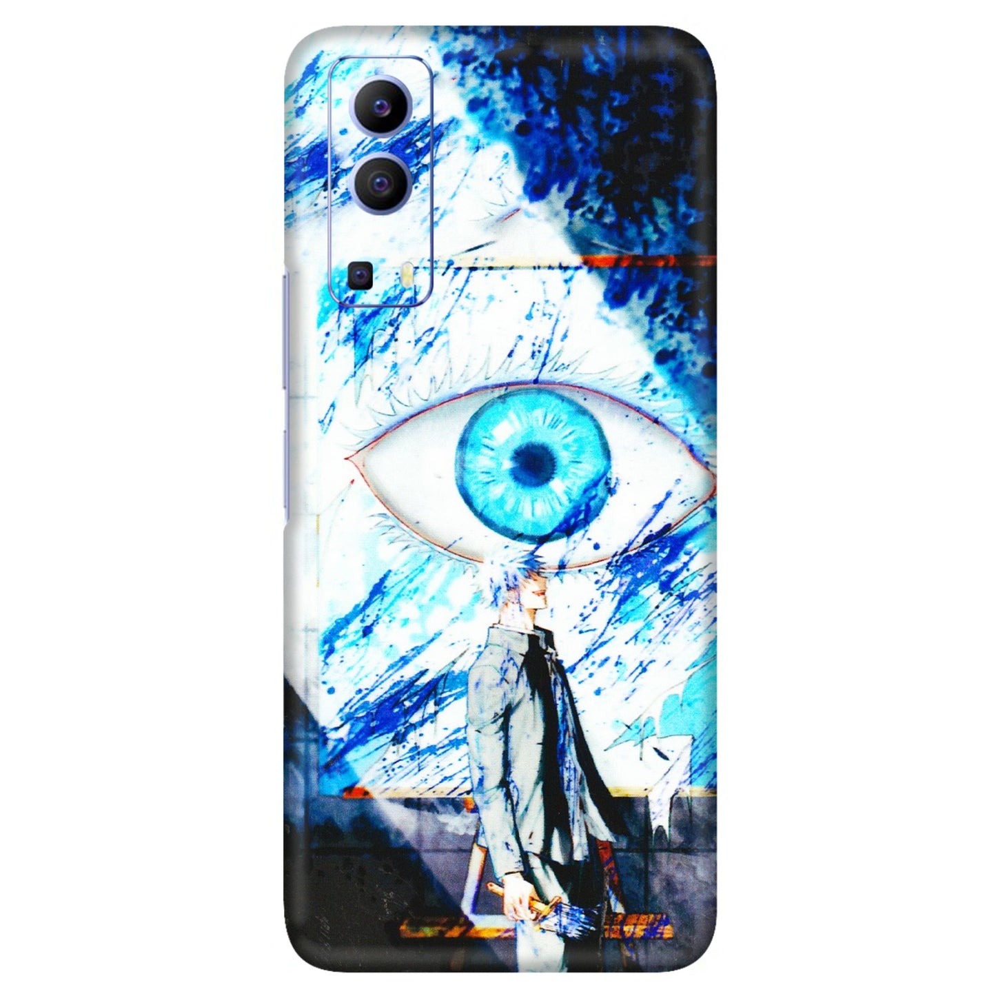 VIVO Z/V/X/T/U/S Series Phone Skins (All Models) - Gojo Satoru evil eye - 3D Embossed Finish (L-239) Vivo V21e (5G)