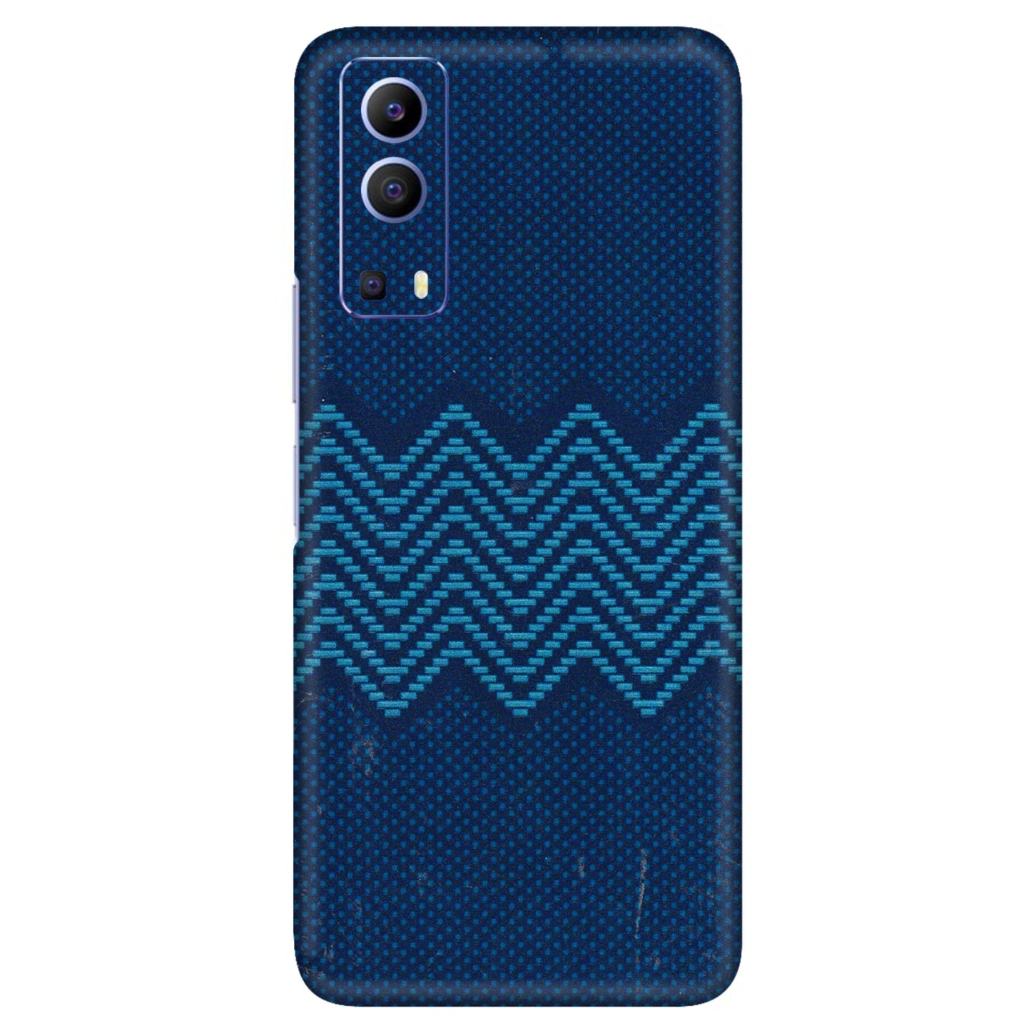 VIVO Z/V/X/T/U/S Series Phone Skins (All Models) - Blue Sober Waves - 3D Embossed Finish (L-306) Vivo V21e (5G)