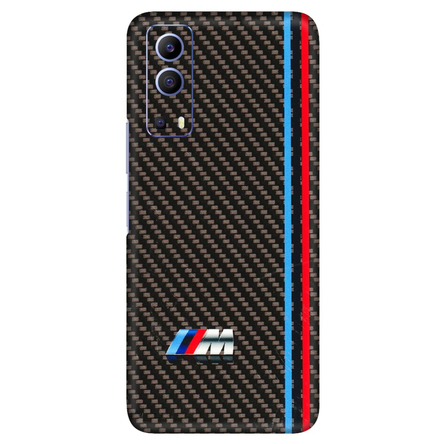 VIVO Z/V/X/T/U/S Series Phone Skins (All Models) - BM Carbon Fiber Feels - 3D Embossed Finish (L-38) Vivo V21e (5G)