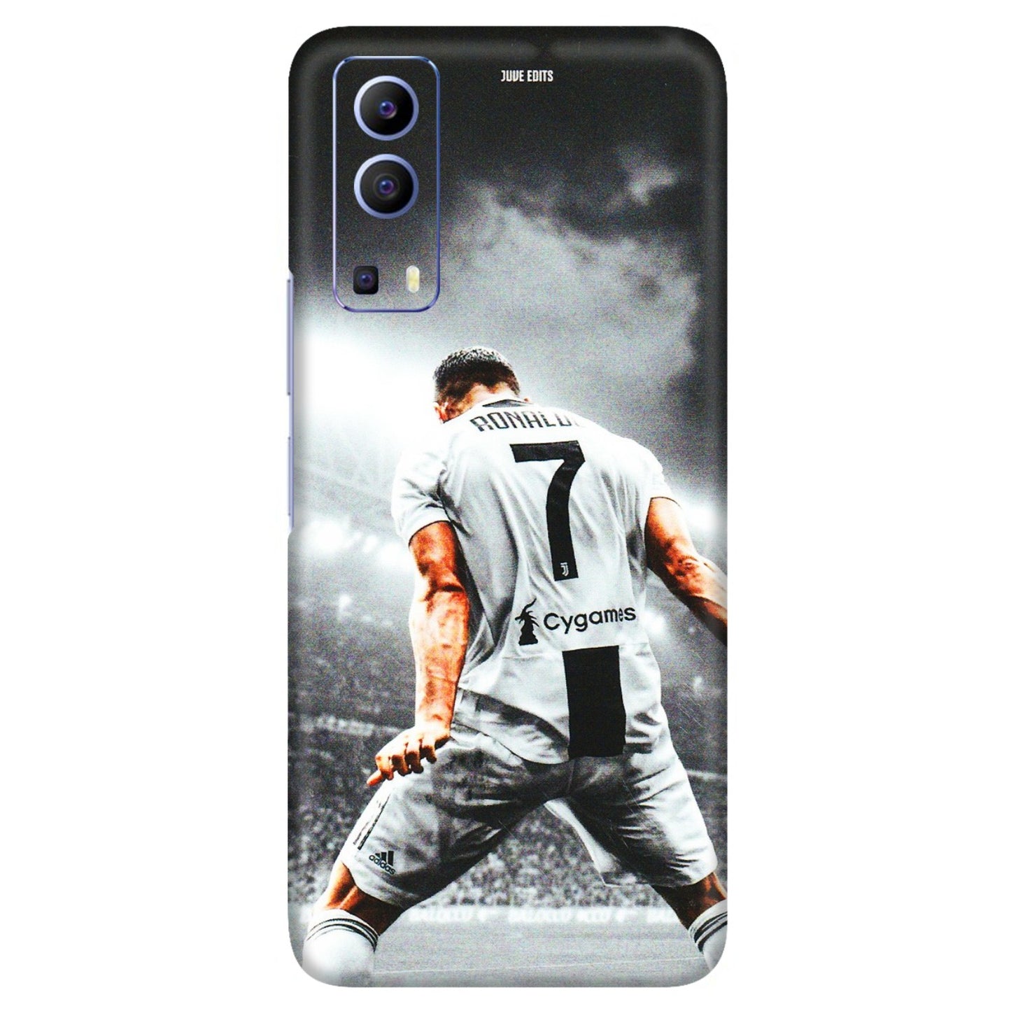 VIVO Z/V/X/T/U/S Series Phone Skins (All Models) - Ronaldo CR7 Crazy - 3D Embossed Finish (L-44) Vivo V21e (5G)