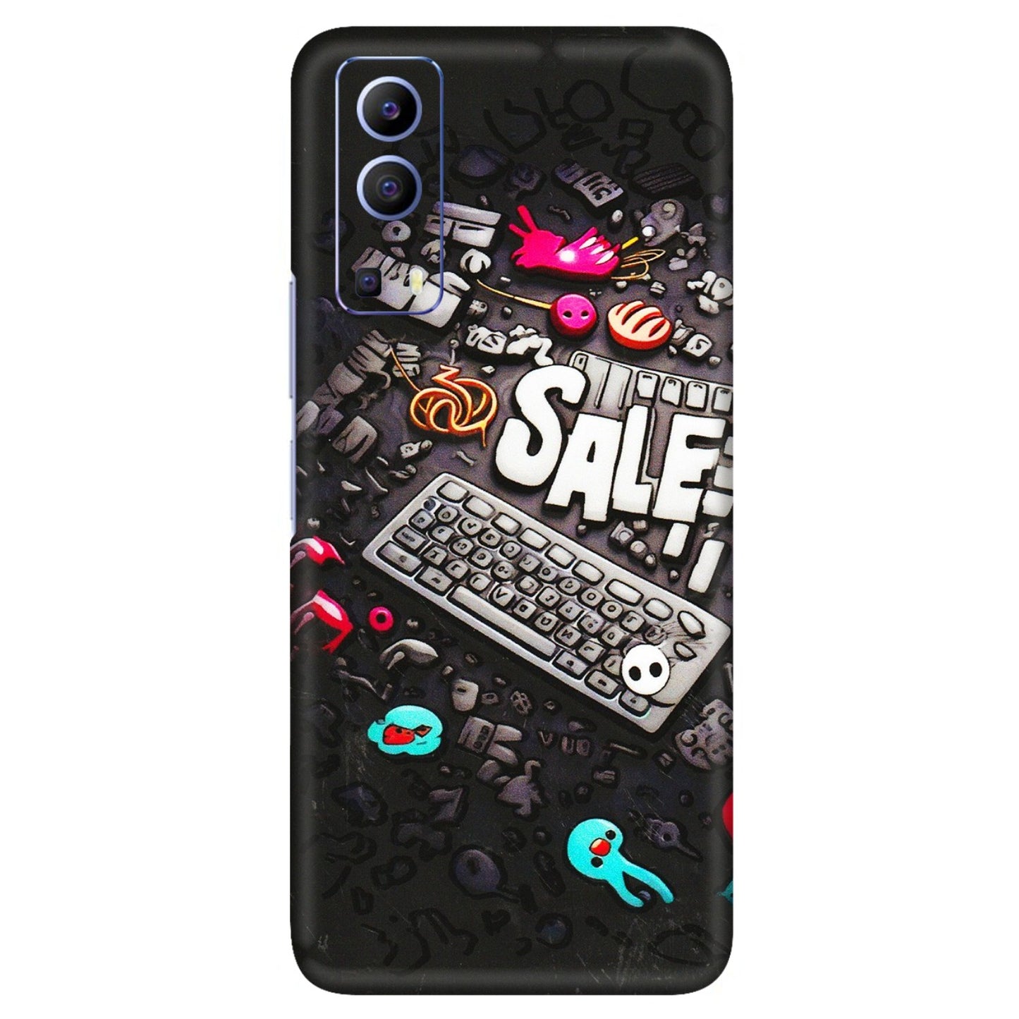VIVO Z/V/X/T/U/S Series Phone Skins (All Models) - Gadgets Sale - 3D Embossed Finish (L-50) Vivo V21e (5G)