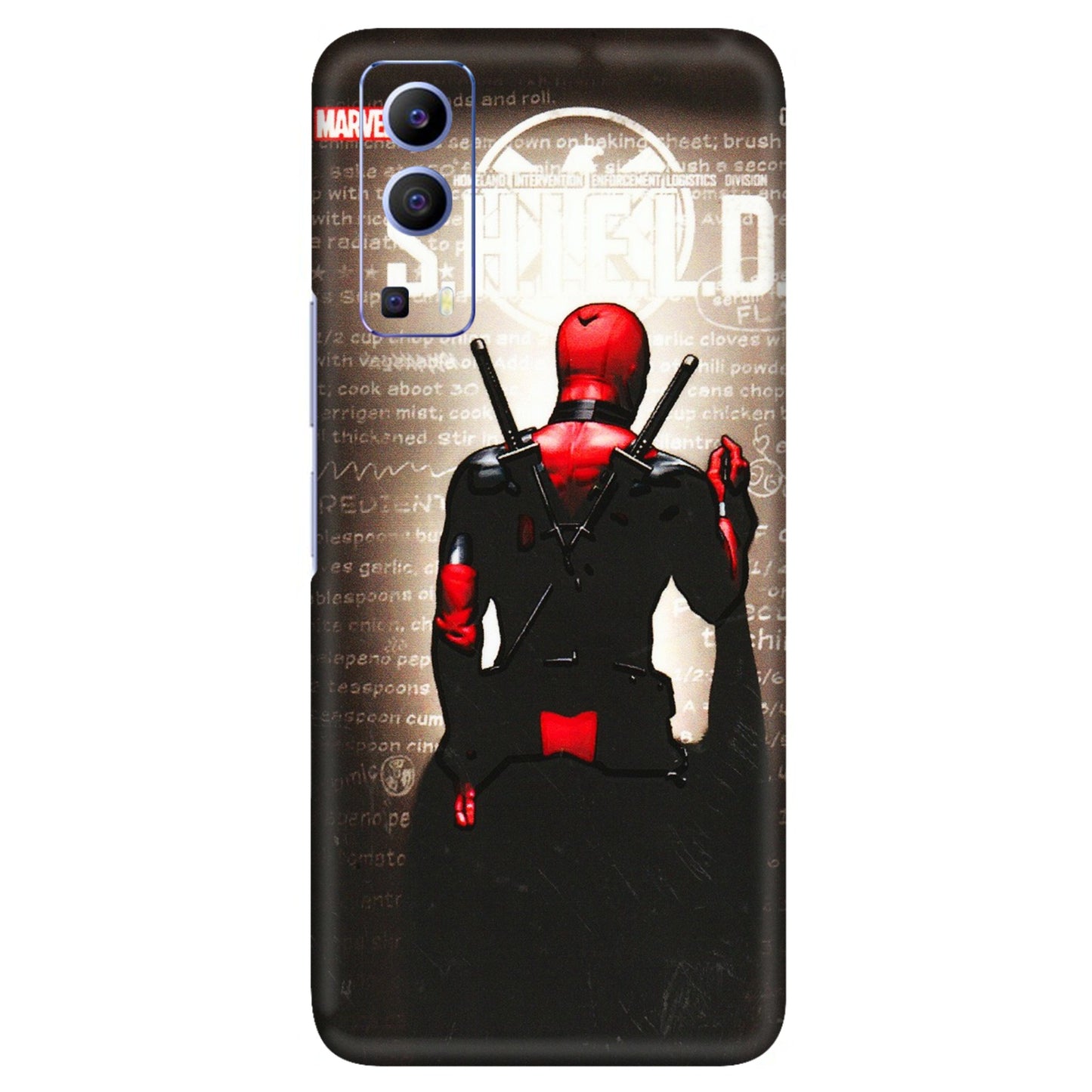 VIVO Z/V/X/T/U/S Series Phone Skins (All Models) - Deadpool - 3D Embossed Finish (L-56) Vivo V21e (5G)
