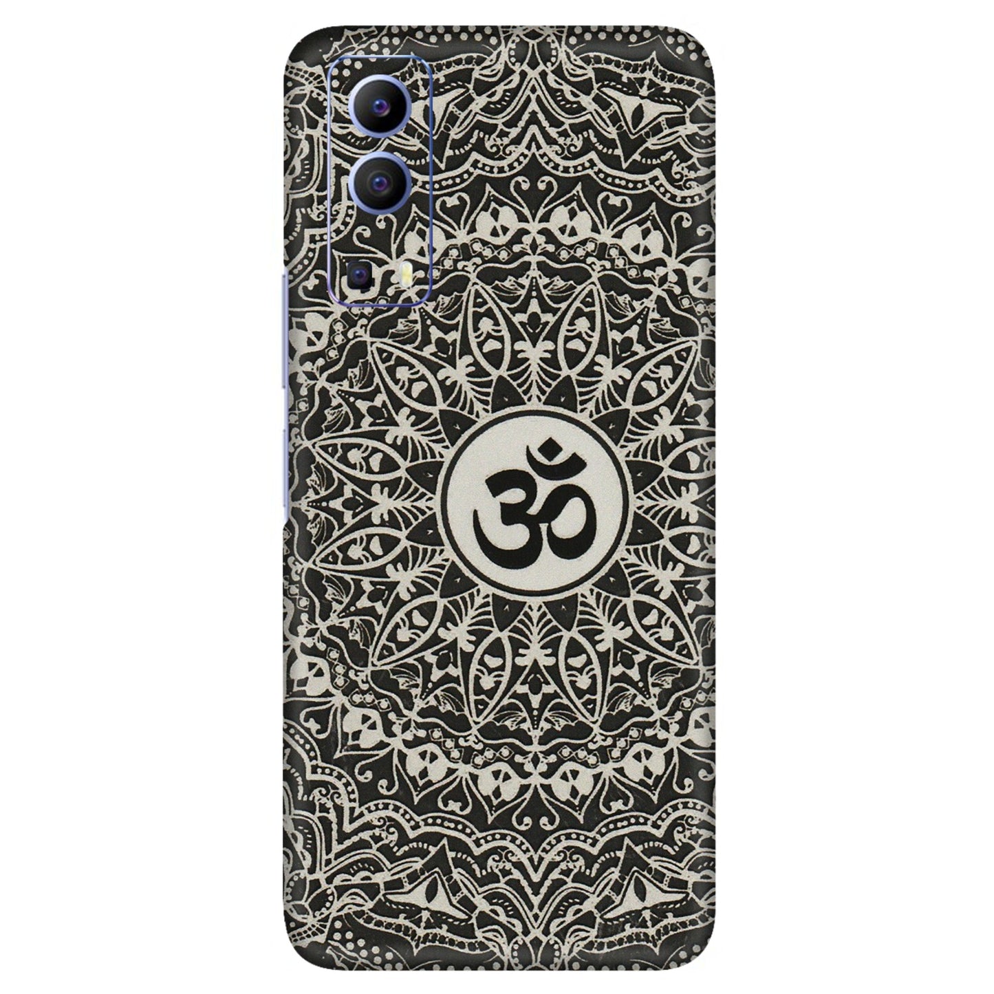 VIVO Z/V/X/T/U/S Series Phone Skins (All Models) - Aum Elegant Mandala - 3D Embossed Finish (L-62) Vivo V21e (5G)