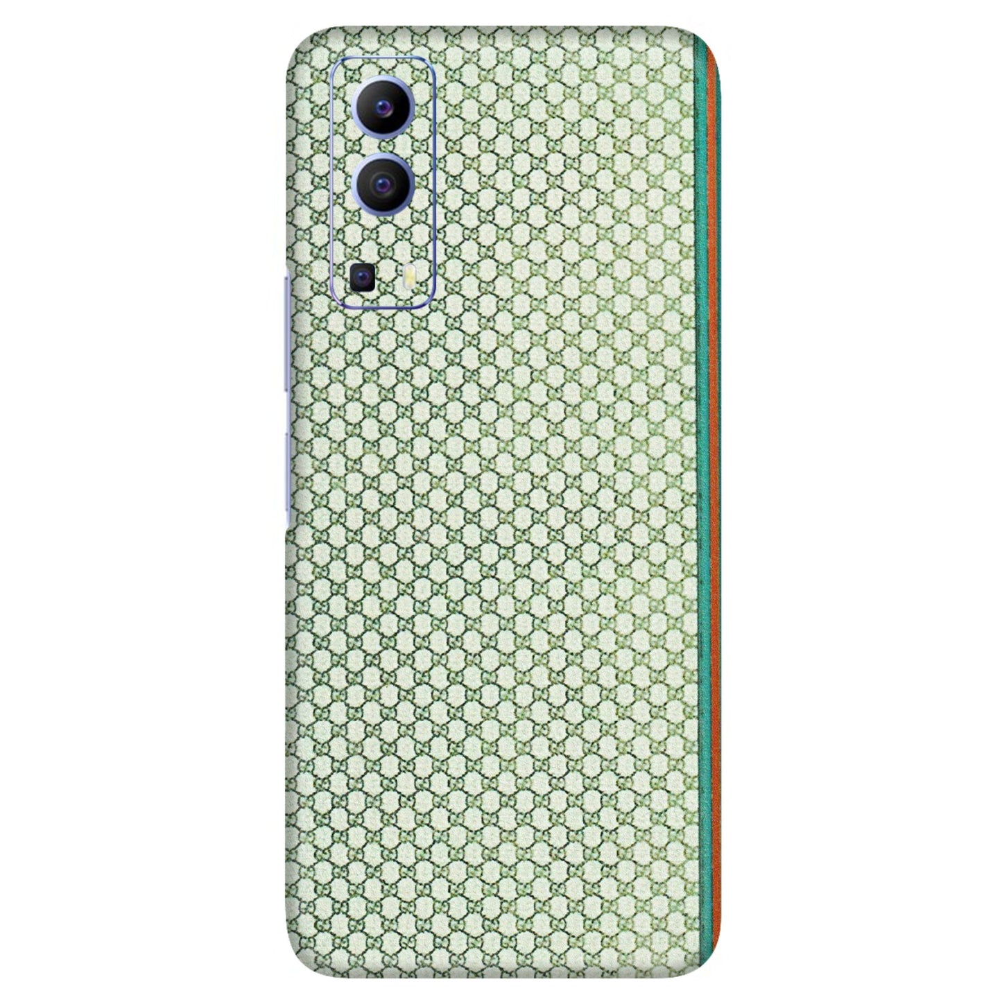 VIVO Z/V/X/T/U/S Series Phone Skins (All Models) - Gucci Fabric Pattern - 3D Embossed Finish (L-73) Vivo V21e (5G)