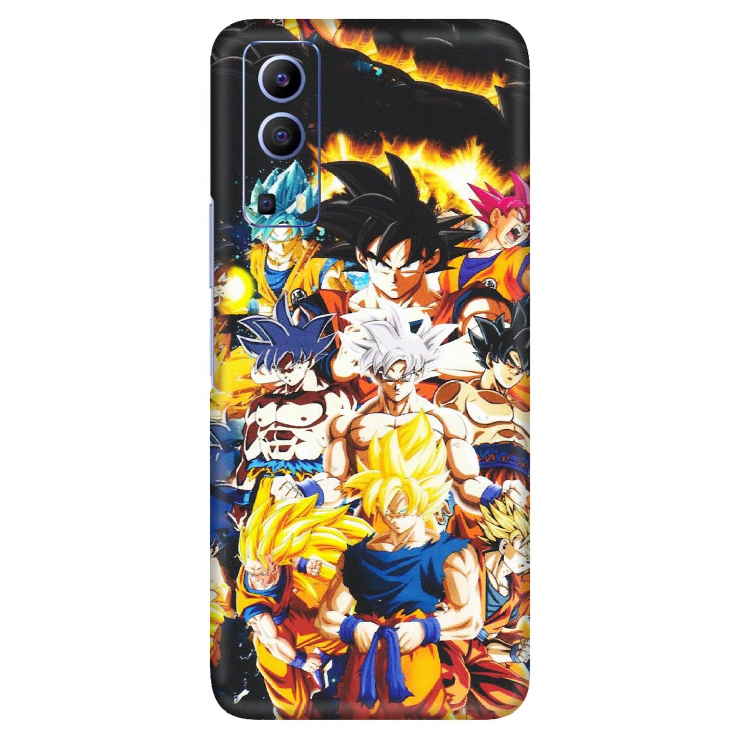 VIVO Z/V/X/T/U/S Series Phone Skins (All Models) - Ultimate Dragon Ball Z - Matte Finish (M-100) Vivo V21e (5G)