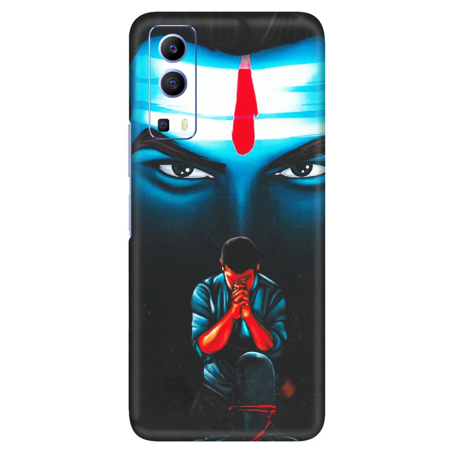 VIVO Z/V/X/T/U/S Series Phone Skins (All Models) - Mahakal Bhakt - Matte Finish (M-112) Vivo V21e (5G)