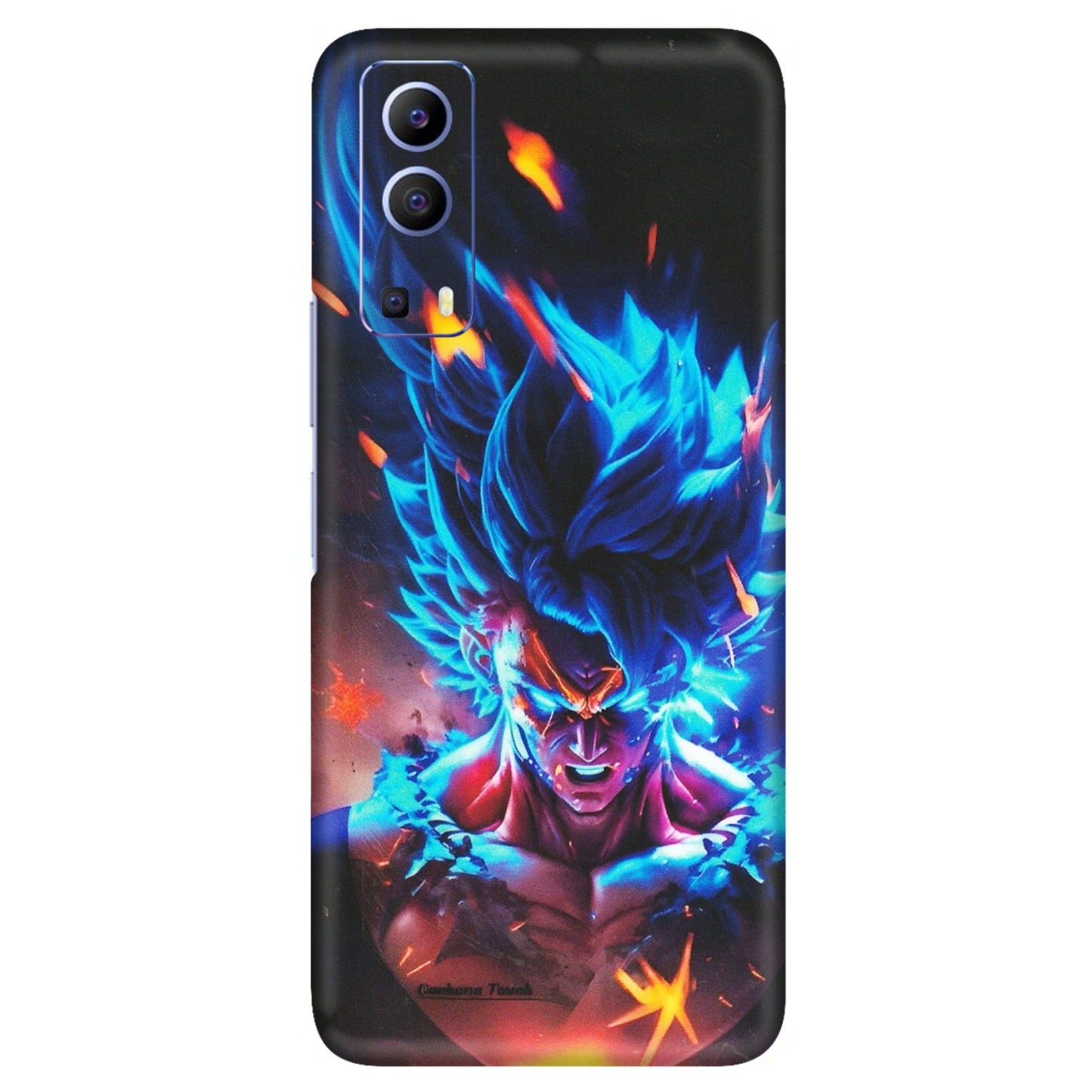 VIVO Z/V/X/T/U/S Series Phone Skins (All Models) - Angry Goku Dragon Ball Anime - Matte Finish (M-150) Vivo V21e (5G)