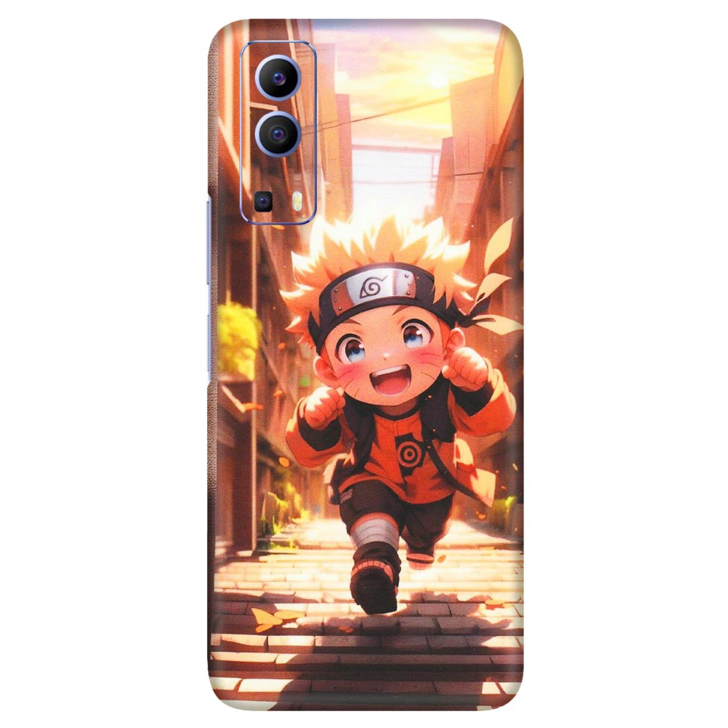 VIVO Z/V/X/T/U/S Series Phone Skins (All Models) - Naruto Cute Toon Running - Matte Finish (M-04) Vivo V21e (5G)