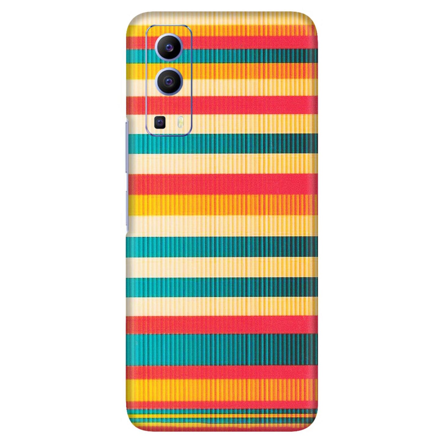 VIVO Z/V/X/T/U/S Series Phone Skins (All Models) - Colourful Stripes Soothing Effect - Matte Finish (M-86) Vivo V21e (5G)
